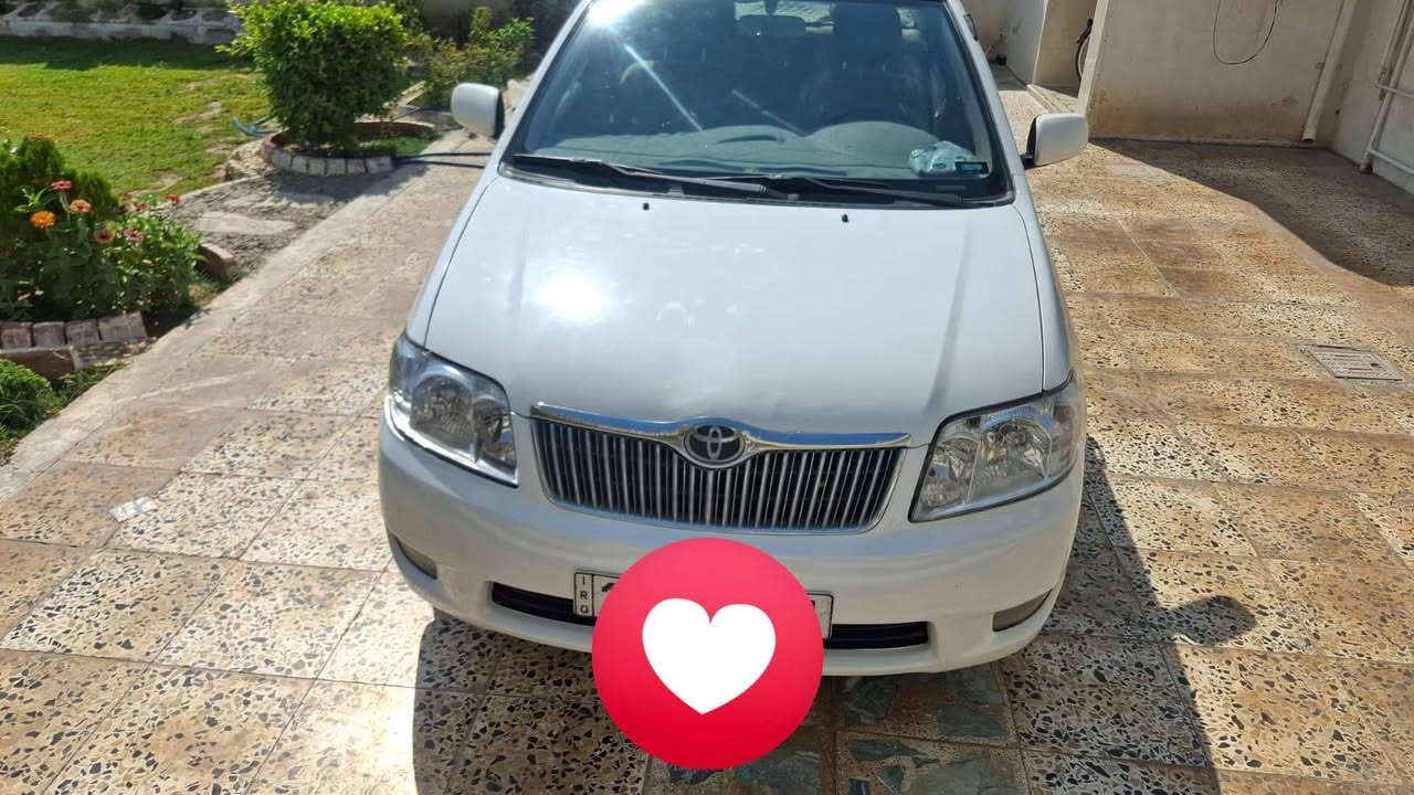 للبيع كورلا بيكاتشو 2007 رقم نينوى انكليزي
محرك 1800 سياره مكفوله من الصبغ عدا الدوسه تحت باب السايق فقط كير شرط و تبريد ثلج . السعر 105 وبيها مجال بسيط 
للأستفسار الأتصال : ***********
