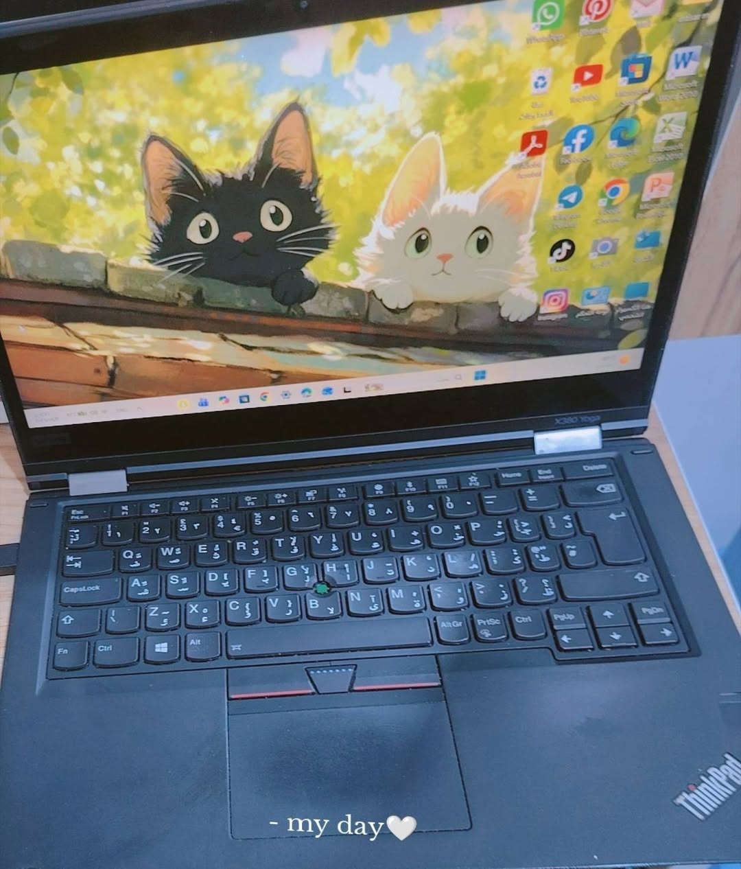 💻 للبيع لابتوب Lenovo
▫️ المعالج: Intel Core i7-8550U – الجيل الثامن
▫️ الرام: 8GB /
_ سعه التخزين ssd 256G
- كارت داخلي 4كيكا 
▫️ كرت الشاشة: Intel UHD Graphics 620
▫️ النظام: Windows 11 Pro 64-bit
▫️شاشة: 13.6 لمس قلاب وقلم

الجهاز مناسب للدراسة، المحاسبة، الأوفيس، التصفح والبرامج اليومية.
▫️ الجهاز شغال ومستخدم قليل 
للاستفسار اتصل ع رقم ***********

