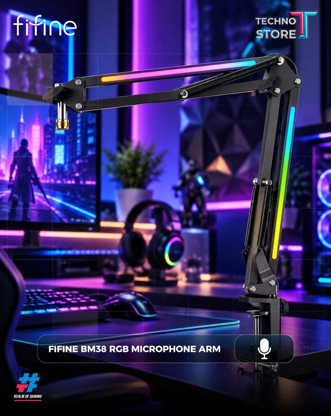 🎙 صوتك يستاهل يكون أوضح! 🔥

مع مايكات FIFINE، خلي صوتك يطلع بجودة احترافية — سواء للـGaming 🎮، الستريمنگ 🎥، البودكاست 🎙 أو صناعة المحتوى.
✨ صوت واضح ونقي

🎧 جودة احترافية

🌈 RGB بإطلالة Gaming

🔌 سهلة الاستخدام والتوصيل
FIFINE — خلّي صوتك يحچي عنك. 🎙🔥

📦❤️‍🔥توجد خدمه توصيل داخل بغداد والمحافظات ❤️‍🔥📦

✅‌‎الموزع المعتمد لشركه فونكو بالعراق
✅‌‎موزع معتمد لبطاقات يوغي بالعراق

‌‎1️⃣الفرع الاول
بغداد - الكاظمية - شارع اكد
***********

‌‎2️⃣الفرع الثاني
بغداد - شارع الصناعة - قرب شركة النبع
***********
***********⁩l

نص مكتوب في الصور:
- fifine TECHNO STORE REALM OF GAMING FIFINE AMPLIGAME AM6
- fifine TECHNO STORE FIFINE AM8 DYNAMIC MICROPHONE REALM OF GAMING
- fifine TECHNO STORE FIFINE K688 DYNAMIC MICROPHONE REALM OF GAMING
- fifine TECHNO STORE FIFINE AM8 STREAMING MICROPHONE REALM OF GAMING
- fifine TECHNO STORE FIFINE T658 RGB MICROPHONE REALM OF GAMING
- fifine TECHNO STORE FIFINE A6T USB GAMING MICROPHONE REALM OF GAMING
- fifine TECHNO STORE REALM OF GAMING FIFINE BM38 RGB MICROPHONE ARM