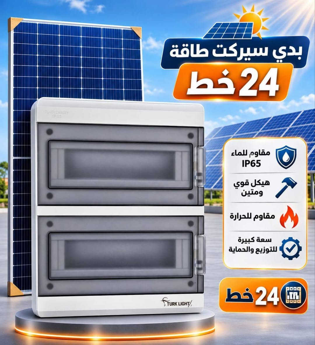 مواد شمسية • بدي سيركت طاقة • IP65