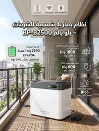 بلو بالم BP-B2500 • 2240 واط/ساعة • نظام شمسية للشرفات
