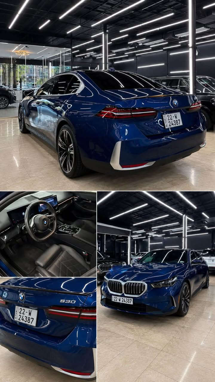 بي ام 530i الموديل 2024
المحرك: 2.0 لتر – 4 سلندر توين تيربو
 الممشى:  49mi
 الويل: 18 إنج
رقمها اربيل ( الجديد ) 
• فئة M Package الرياضية
.  السياره مغلفه ppf 
• محرك 2000 توين تيربو قوي وناعم
• ناقل حركة أوتوماتيك (8 سرعات)
• تصميم خارجي رياضي (M)
• داخلية فاخرة بتفاصيل M
• مقاعد رياضية مع تحكم كهربائي
• شاشة وسطية كبيرة
• شاشة عدادات رقمية
• Apple CarPlay & Android Auto
• كاميرا خلفية + حساسات
• ستيرن رياضي متعدد الوظائف
• مثبت سرعة
• تشغيل زر + دخول ذكي
• أنظمة أمان متقدمة
الاستفسار: ***********
