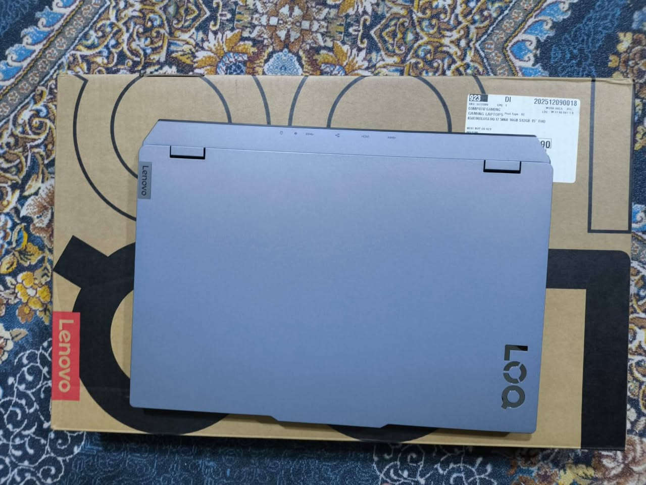 لابتوب للبيع OPEN BOX لابتوب جديد موصفات
كارت شاشة 5060 8جيجا 100 واط 
معالج كوراي 7 جيل 13 HX 
رام 16 DDR5 
هارد  NVME SSD 512
رقمي على الواتساب ***********
