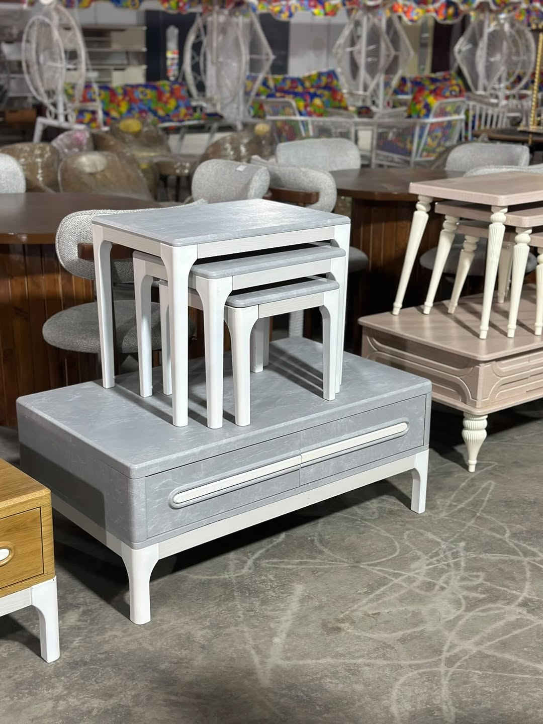 سيت طبلات • خشب • ٤ قطع