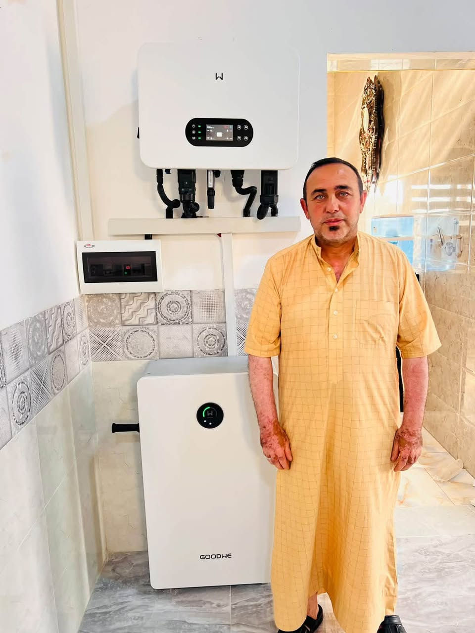 ✨️ على بركة الله✨️
من اعمالنا 
✳️تم تنصيب منظومة منزلية✳️

◀️للأخ / @خميس المطلك 

◀️ ناحية العباسي 

◀️ 16 امبير نهاري

◀️ 15 امبير ليلي

◀️الواح لونجي.615واط ذات وجهين وذات كفائة عالية ضمان15.سنه
◀️بطاريه 15 كيلو Goodwe -ضمان عشر سنوات

◀️جهاز انفير تر  6 كيلو من شركة GOOD WE ضمان 5سنوات 

العنوان.كركوك  الحويجه..السوق الكبير..محلات الحاج كامل الصگر والياسين الحمدون 

◀️لسنا الوحيدين لكن نسعى ان نكون الافضل...

📱📱 للحجز والاستفسار يرجى الاتصال بنا 

*********** علي الياسين الحمدون 
*********** أحمد النوري 
*********** عمار إسماعيل
