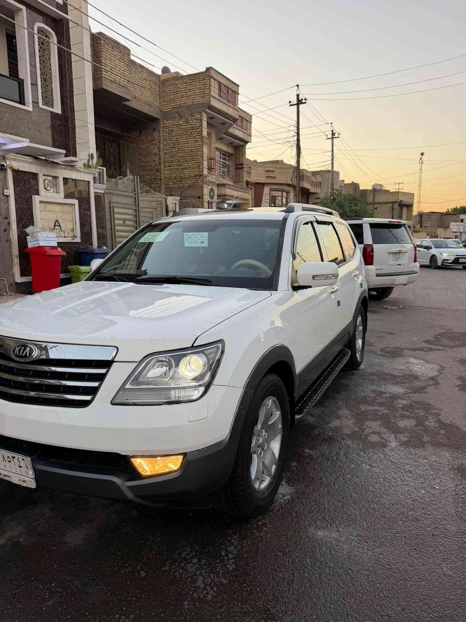كيا مهافي للبيع موديل ٢٠١٤ خليجي محرك ٦ فول مواصفات ١/١ ٧ راكب سلايت روف تبريد تلث قطع كشنات جلد وكهرباء زراك لايت شاشة كامرا حساسات مري شفط فور ويل وبعد هواي مواصفات بيها سيارة جديدة وجاهزة محرك كير تبريد ثلج تخم تاير جديد سيارة كل نقص مابيها ماشيه ٩٤ الف سيارة بيها ثلاث قطع كلير وبيها سونار اثر اشخوط بدون دواخل رقم بغداد مشروع وطني سعرها ١٢٨ ورقه ومكان السيارة بغداد البلديات ***********
