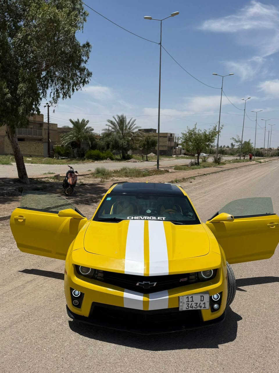 سلام عليكم

انظف واجدد واحلا كمارو بالعراق
حادثه دعاميه وبنيد من امريكه
بيع او مراوس
السياره باسمي شخصياً رقم دولي
اعلا مواصفات بالكمارو 
السياره كلش نظيفه 
موديل 2014
محرك 6 سلندر 
لون اصفر بلاد
داتا شو 
تشغيل عن بعد 
فتحه سقف 
كيجات اصليه 
كراسي كهرباء
تحكمات ستيرن 
شاشه اعطال 
تبريد ثلج 
صدر امامي خلفي نظيف 
سستم صوت 
شفتات سرعه 
شاشه مع كامره
ويل ٢٠
بجم زنون 
السياره كلش مميزه ونظيفه  
السعر 95$قفل
مكان السياره بغداد التاجي 
رقم واتساب*********** بغداد, العراق
