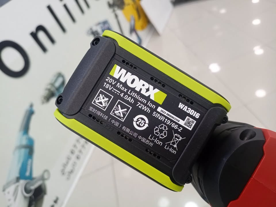 دريل همر • WORX اصلي • بطاريتين 4أمبير