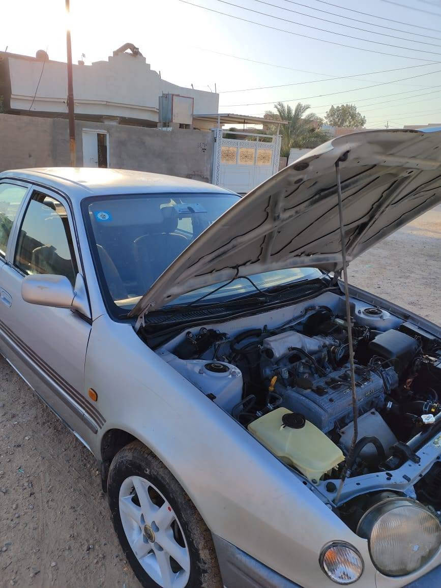 سلام عليكم كورلا للبيع موديل 2000 اوتماتيك تبريد مكفوله من ضربه وصبغ  جام كهرباء حداديه جديده مناقصه كلشي السعر 67 بيه مجال بسيط ***********
