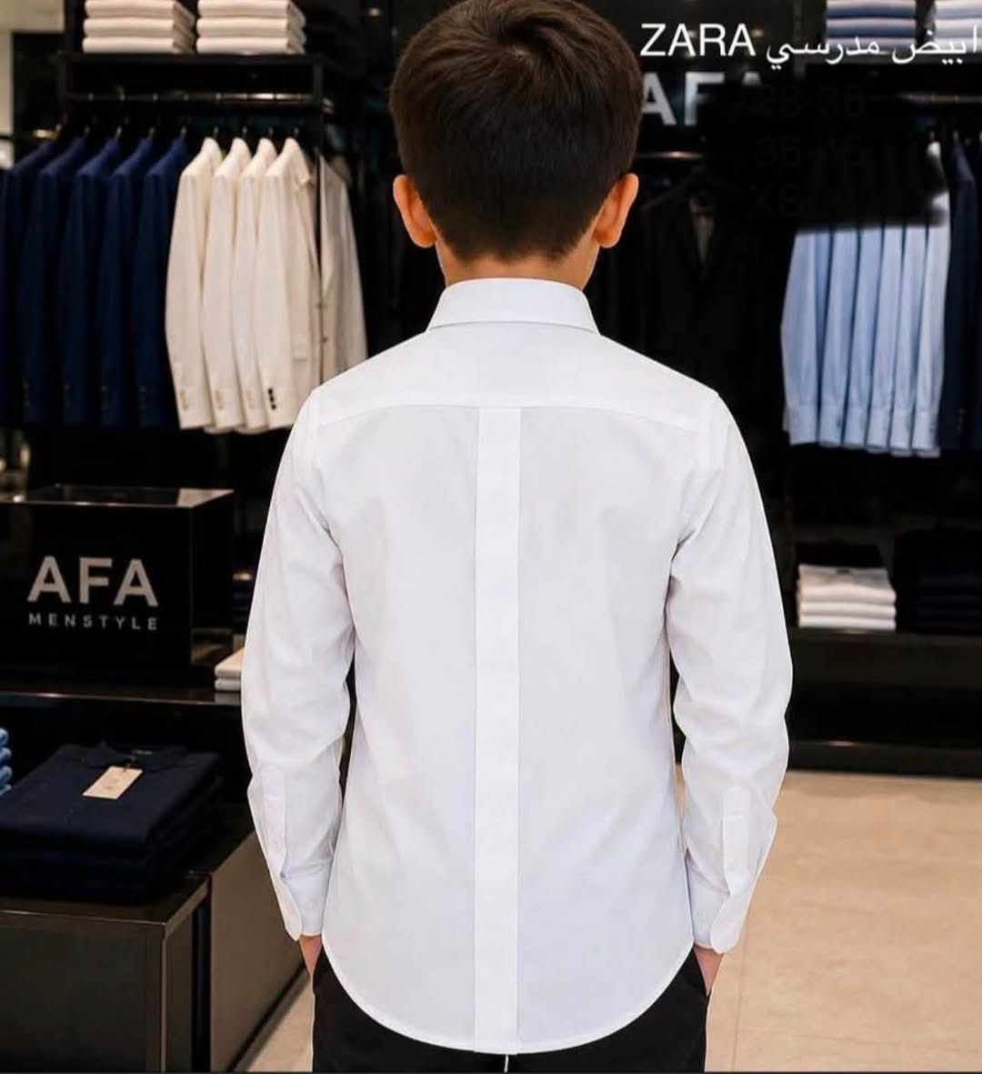 ملابس مدرسية باسعار مناسبة
جداً ماركات مختلفة وكوالتي عالي

نص مكتوب في الصور:
- ZARA SLIM FIT قميص ولادي خامامة درجة أولى 10-16 سنة كوالتي عالي
- ابيض مدرسي ZARA AF
- Xs-S-M-L-Xl
- 11-12
- 9-10
- قميص ردن رسمي بنطرون موهير كمر لاستيك دكمة قياس 7 سنوات
