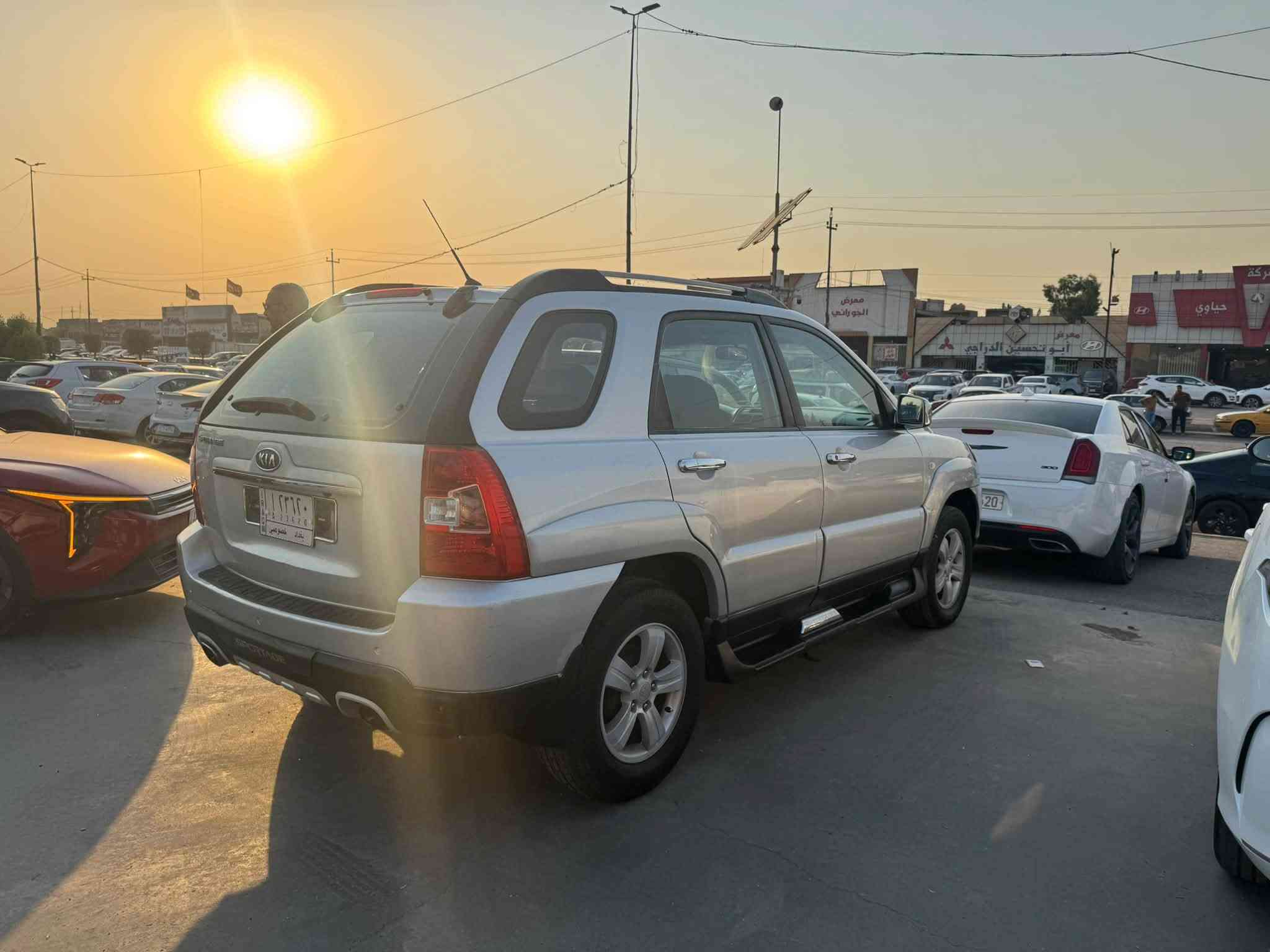 السلام عليكم سبورتج خليجي مديل ٢٠٠٩ بيها صبغ ٣قطع اثر جراد كير محرك صدر تبريد مكفول رقم بغداد باسمي مكانها لعطيفيه لسعر ٩٥ مبايل ‭***********‬
