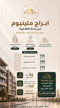 ابراج ملينيوم • رملة العقارية • مبادرة المركزي