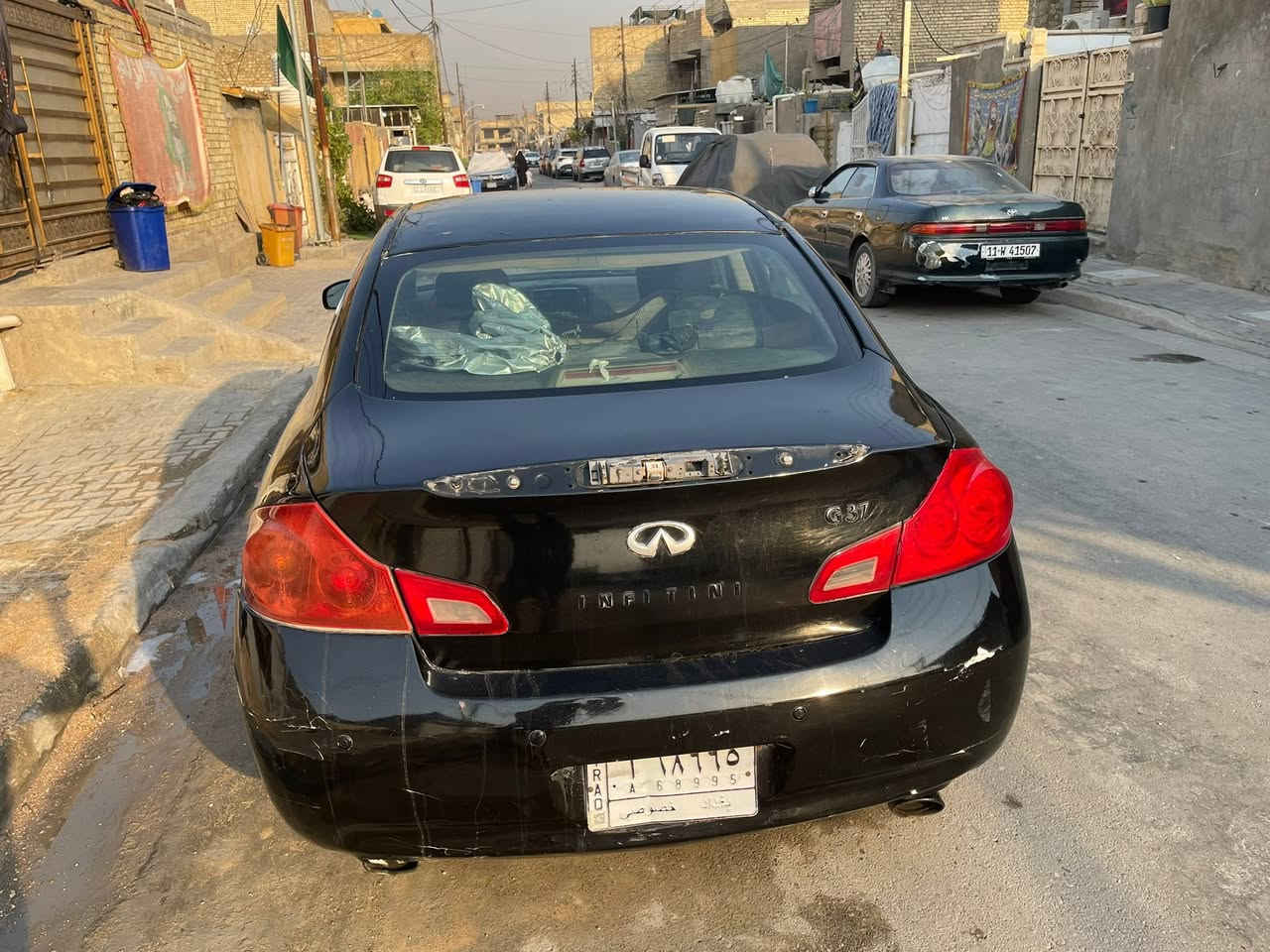 السلام عليكم (بيع او مراوس حسب القناعه) سعر 60 وبيهه مجال 

انفنتي 2007 g35 فول مواصفات 1/1 

مكينه 3500  6 سلندر  

مكينه وكير مكفولات 

صدرهه الخلفي جديد الامامي روس رواط وشمعات تعبانات

ضررهه جاملغ خلفي جهه السايق ولقماره بيهه معجون 

مصبوغه عام 

تبريدهه ما يشتغل يرادلهه ترتيبات بسيطه 
مكاني بغداد 
***********
