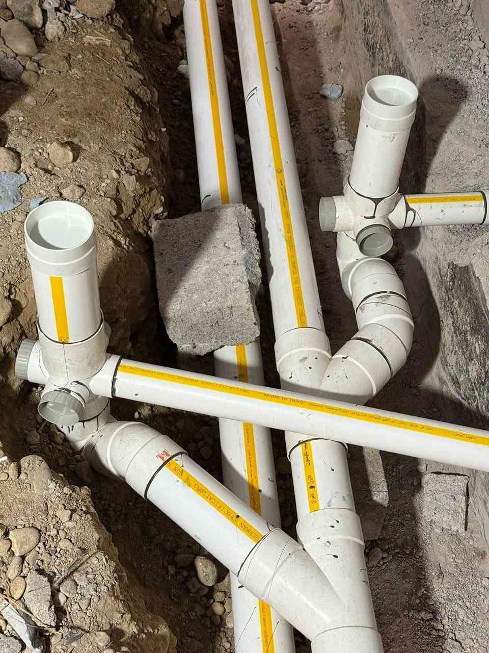 تأسيس ماء ومجاري • بوري حديد لبلاستك • كركوك