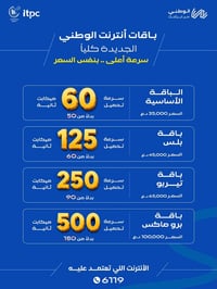الوطني إيرثلنك • الرمادي • ٥٠٠ميكابت