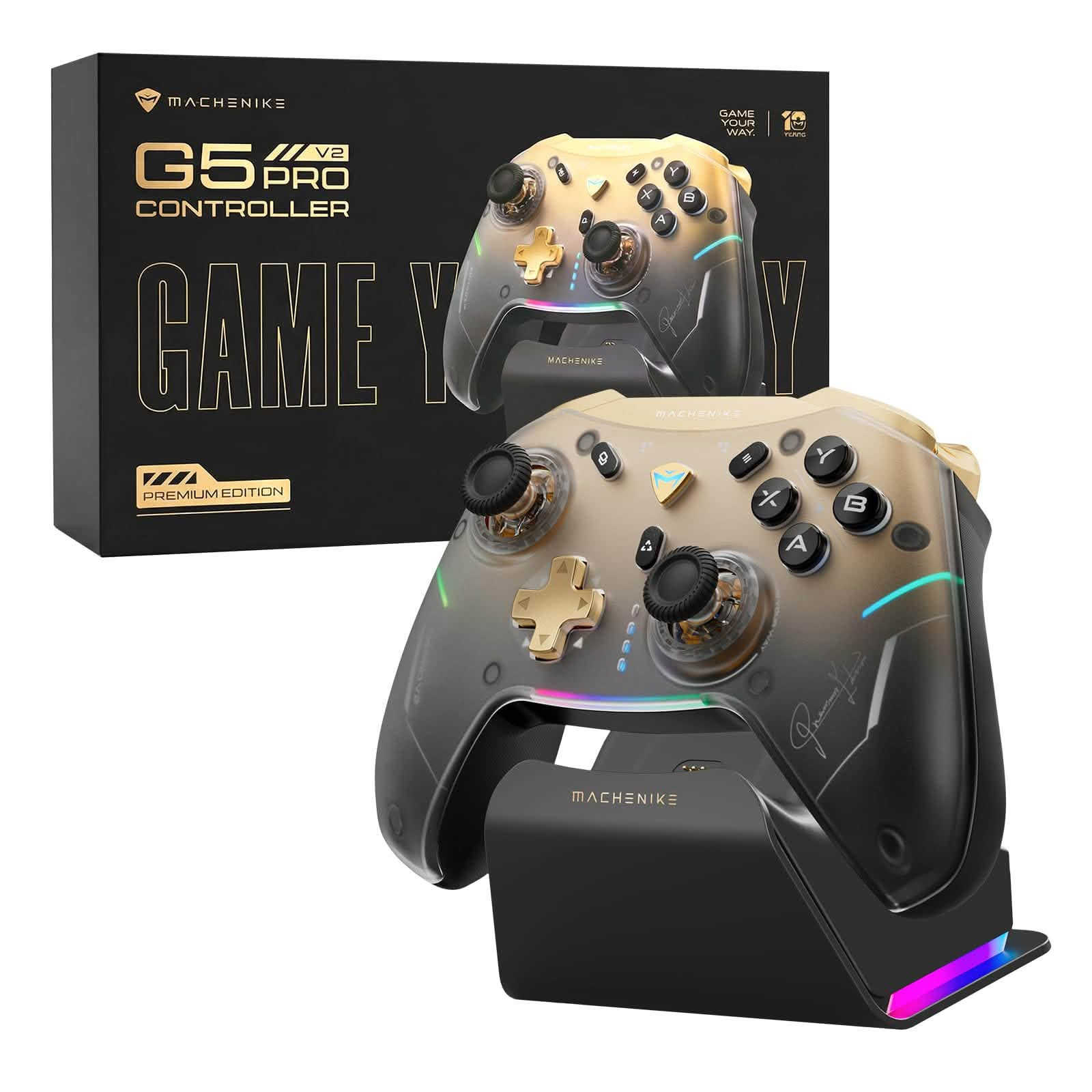 🎮🔥 يد التحكم Machenike G5 Pro V2 – Premium Edition 🔥
إذا تبحث عن يد تحكم احترافية تجمع بين الدقة، السرعة، والتصميم الفخم، فإن Machenike G5 Pro V2 خيار ممتاز لعشاق الكيمنك. 🕹️⚡

🌟 أبرز المميزات:
🔹 عصي تحكم بتقنية Hall Effect لمنع مشكلة الـ Stick Drift 🎯
🔹 أزرار ميكانيكية سريعة ودقيقة ⚡
🔹 معدل استجابة سلكي يصل إلى 1000Hz 🚀
🔹 قاعدة شحن RGB أنيقة ومميزة 🌈🔋
🔹 تصميم مريح ومناسب لجلسات اللعب الطويلة 🎮

📦 محتويات وملحقات النسخة Premium:
🎮 يد التحكم Machenike G5 Pro V2
🔋 قاعدة شحن RGB
🔌 كابل التوصيل والشحن
🕹️ ملحقات إضافية للتحكم والتخصيص

🎮 متوافقة مع:
✅ PC 💻
✅ Nintendo Switch 🎮
✅ Android 📱
✅ iOS 🍎

📲 للطلب والاستفسار عبر واتساب: ***********

🚚 متوفر توصيل إلى كافة محافظات العراق 🇮🇶@
