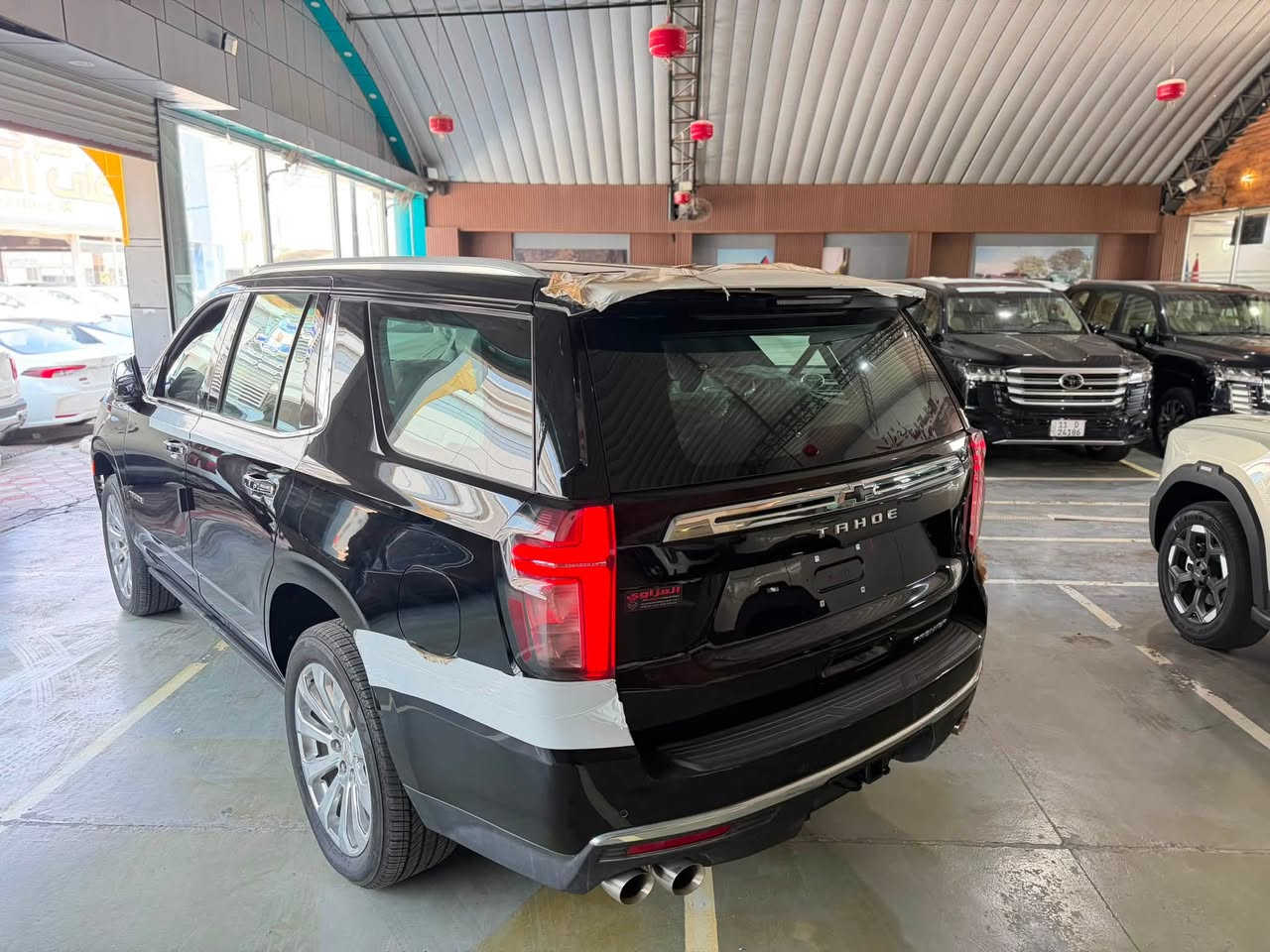 CHEVROLET TAHOE PREMIER

شيفروليت تاهو بريمير
الموديل :2024 ( خليجي )
اللون : اسود 
العداد :زيرو 

حجم المحرك : 5300 Cc
عدد الاسطوانات : 8 اسطوانات ( 8 سلندر )
المواصفات : 
* سقف بانوراما 
* دخول ذكي للسياره 4 أبواب ( بصمه )
* المقاعد كهربائية تدفئة و تبريد
* مقصوره الركاب من الجلد الفاخر + خشب ملكي 
* شاحن وايرلس لاسلكي
* ويل 22 انج
* نظام الرؤيه : 5 كامرات رؤيه شامله ( BIRD VIEW )
* نظام التعليق مستقل
* كشنات ميموري خزن
* نظام الصوت BOSE سماعات عدد 10
* دوسات كهرباء + اناره LED
* نظام سحب مقطوره تحكم كامل + كامرة لرؤية المطوره
* نظام جكات

السيارة رقم بغداد 

العنوان _بابل طريق حلة نجف 
للاستفسار 
***********
***********
