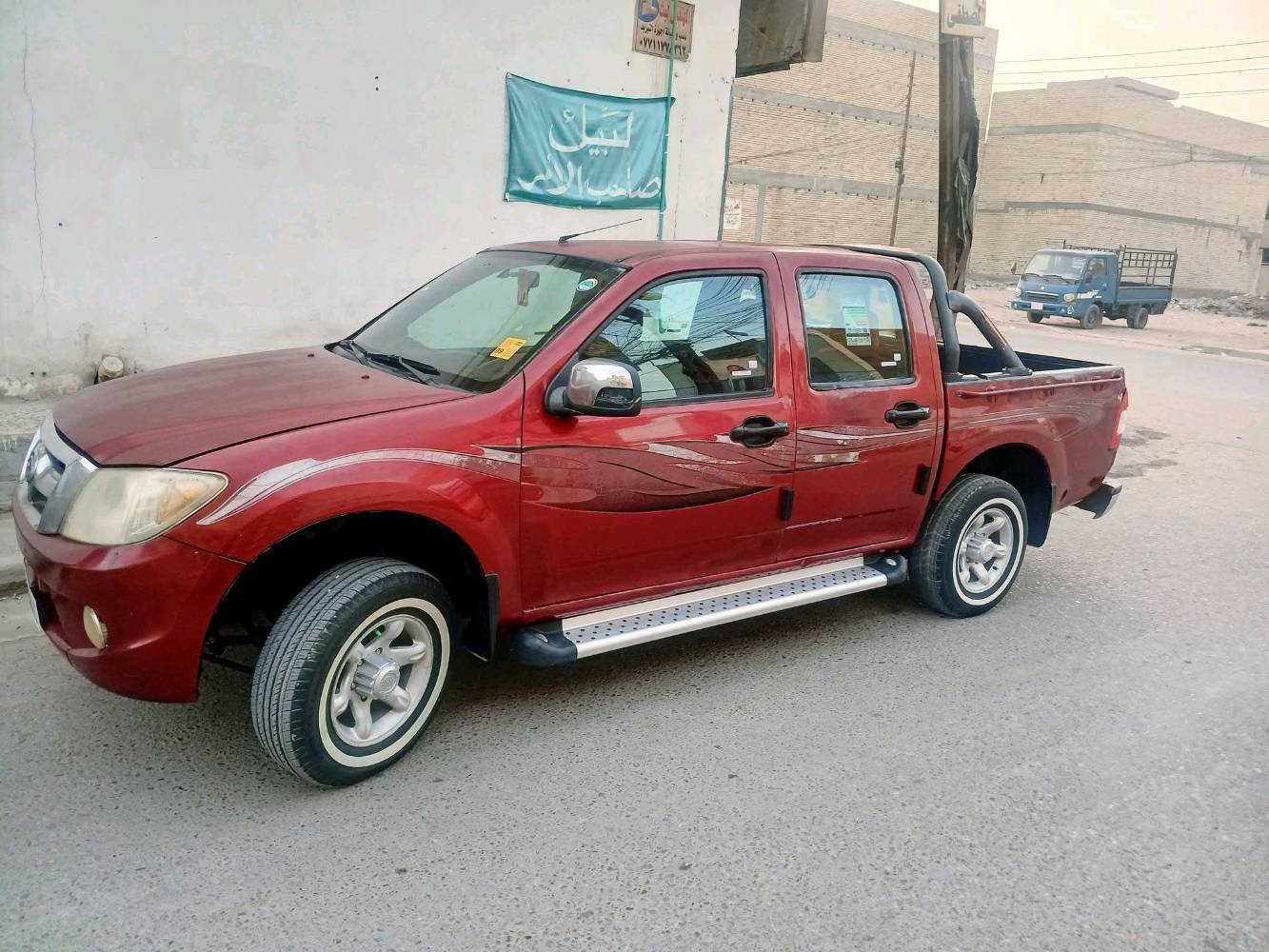 السلام عليكم البيع بيكم صيني موديل ٢٠١٢ رقم بغداد نكليزي تحويل مباشر سنوية ال ٢٠٢٩ كير محرك اكسل شاصي مكفوالة تبريد شغال مكان السيارة بغداد العبيدي ***********