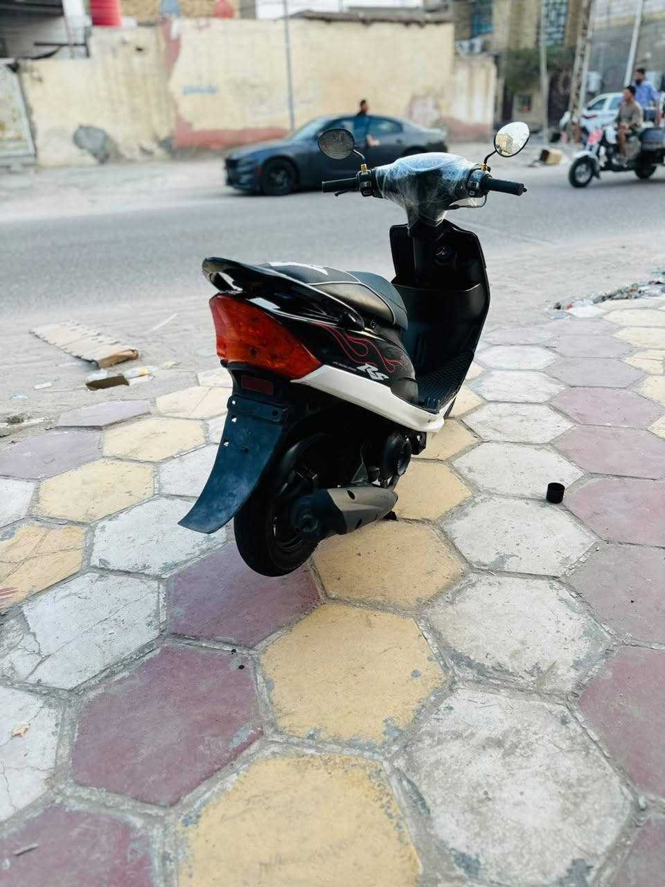 ماكس عدله مفتوح ولفات فقط نكره سلف هندر كهربائيات كلها شغاله لايت عالي ناصي سكنات ققل جنطه ستيرن كله جاهز دراجه جاهزه للخير اي نقص مابيها مكينه خرسه نهضه ومشي فول. السعر 550 مكاني ناصريه مركز ***********
