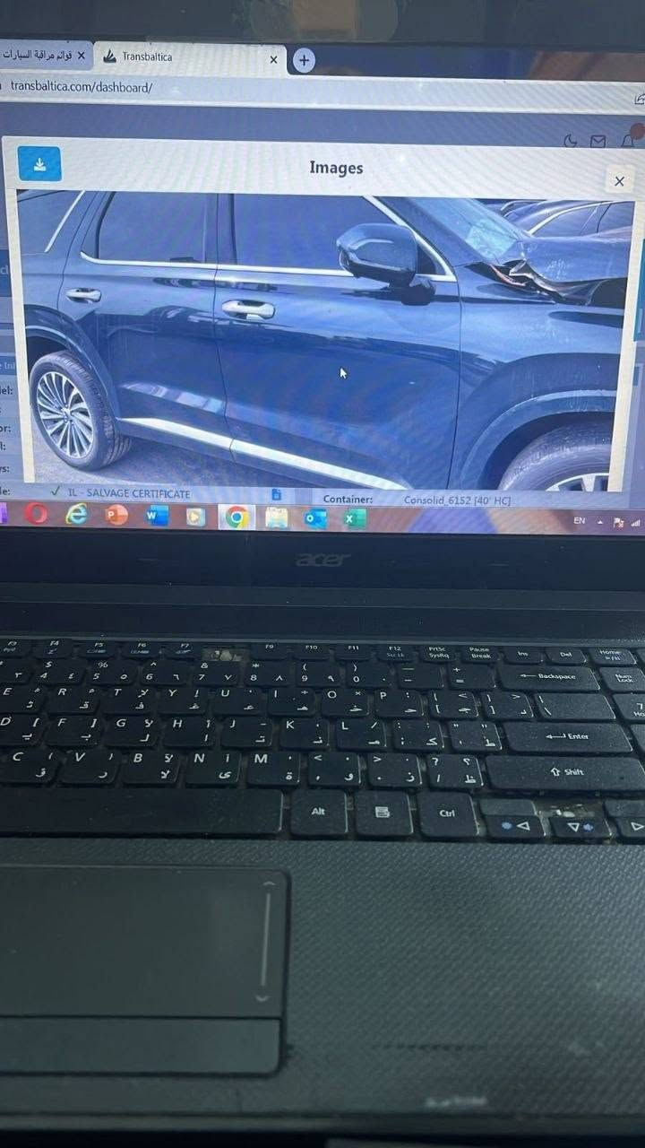 ***********
كلكرفي ٢٥ سياره ماشيه ٢٠الف كيلو السعر ٢٦٥ حره باسم باب بارد  الغلفي بارد تبديل فقط بنيد

نص مكتوب في الصور:
- قوائم مراقبة السيارات Transbaltica transbaltica.com/dashboard/ Images IL-SALVAGE CERTIFICATE Container: Consolidated 6152 [40' HC] EN acer
- Transbaltica Images IL - SALVAGE CERTIFICATE Container: Consolid_6152 [40' HC]
- قوائم مراقبة السيارات Transbaltica transbaltica.com/dashboard/ Images Container: Consolid_6152 [40' HC] IL - SALVAGE CERTIFICATE
- Transbaltica
- baltica.com/dashboard/
- Images
- IL - SALVAGE CERTIFICATE
- Container: Consolid_ 6152 [40' HC]
- 10272ml
- قوائم مراقبة السيارات Transbaltica transbaltica.com/dashboard/ Images IL - SALVAGE CERTIFICATE Container: Consolid_6152 (40' HC)
- Viewer
- IL- SALVAGE CERTIFICATE
- Container: Consolid 6152 (40' HC)
- EN
- 99697445x
- 11:14,
- ٢٠٢٧/٠٤/٠٢
- قوائم مراقبة السيارات المفضلة Transbaltica transbaltica.com/dashboard/ Images Container: Consolid 6152 (40' HC) IL SALVAGE CERTIFICATE acer
- قوائم مراقبة السيارات المفضلة
- transbaltica.com/dashboard/
- Vehicl
- Vehicle Inf
- Model:
- VIN:
- Color:
- Fuel:
- Keys:
- Title: IL - SALVAGE CERTIFICATE
- Container: