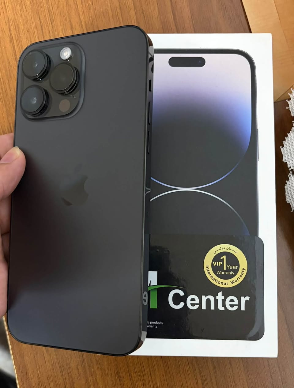 iPhone 14 pro max
265GB
Battery:85%
1 sim + E sim
Karton arabi (Middle East)
wayar w kartoni mawa Zor xawena 
سعر :1,050,000 دينار
***********

