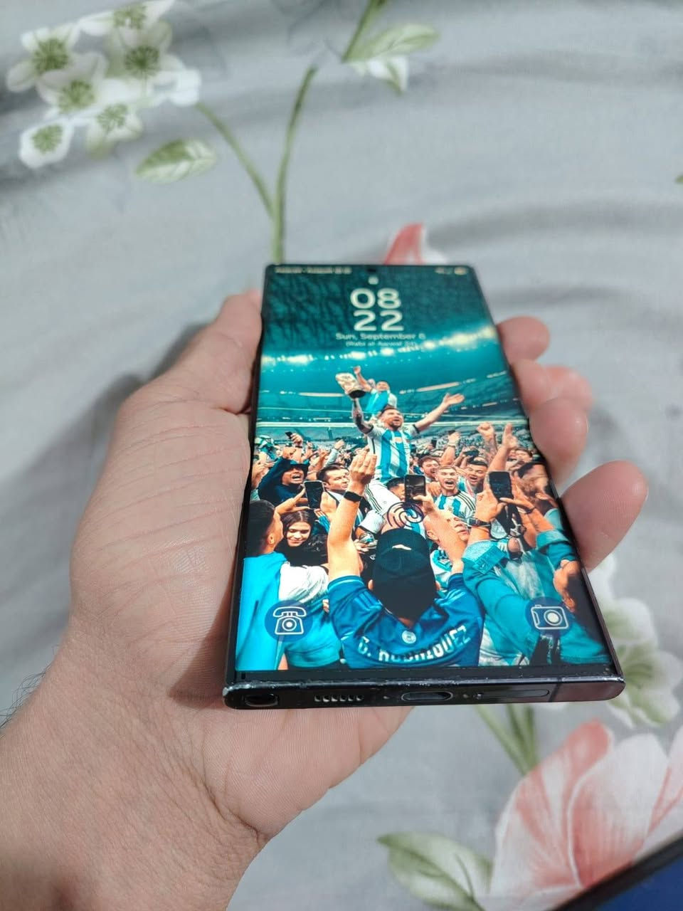 📱 للبيع Samsung Galaxy S23 Ultra

🔹 الذاكرة: 256GB
🔹 الجهاز: S23 Ultra
🔹 حساس الشاشة: كسر بسيط على الجهة اليسرى فوك وما مأثر على الجهاز
🔹 الجهاز شغال وكلشي بيه تمام

💰 السعر: [650 الف]
📍 المكان: العمارة
للتواصل الاتصال على الرقم ***********
او التواصل على الواتساب
