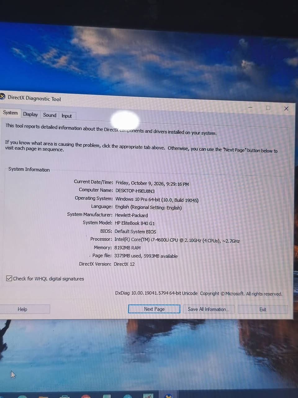 HP EliteBook 840 G1 • كور i7 • سماعة عاطلة