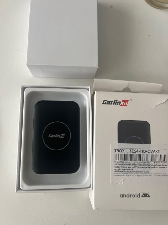 CarlinKit TBox LITE S TV Ai Box wireless carplay android auto HDMI output 4+32GB
كاربله ي فول فول مايجر ستور رام ٤ ذاكره ٣٢ گيگا أندرويد ١١ تكدر نزل برنامج سعر ٤٠ الف بدون معامله

*********** Korek + WhatsApp
