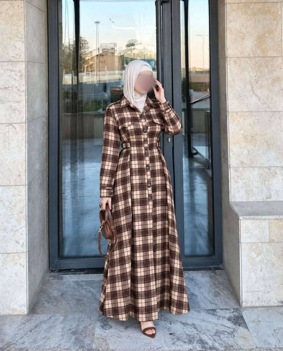 فستان • كاروهات • مقاسات ٣٨-٤٨