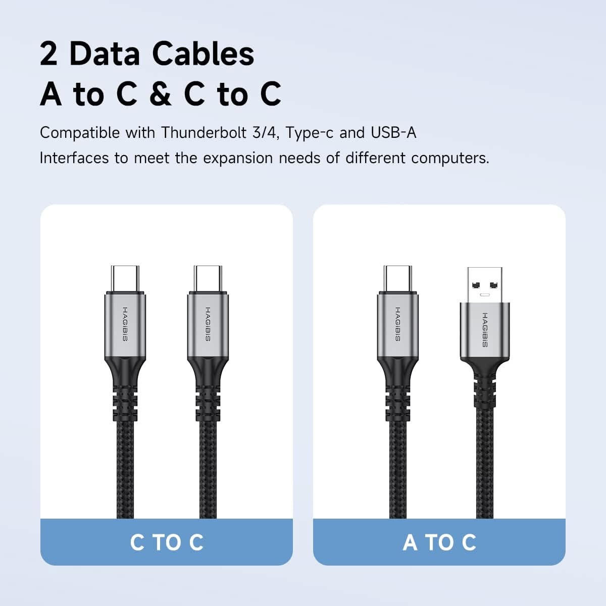 داكينج USB-C • M.2 NVMe • شحن ١٠٠ واط