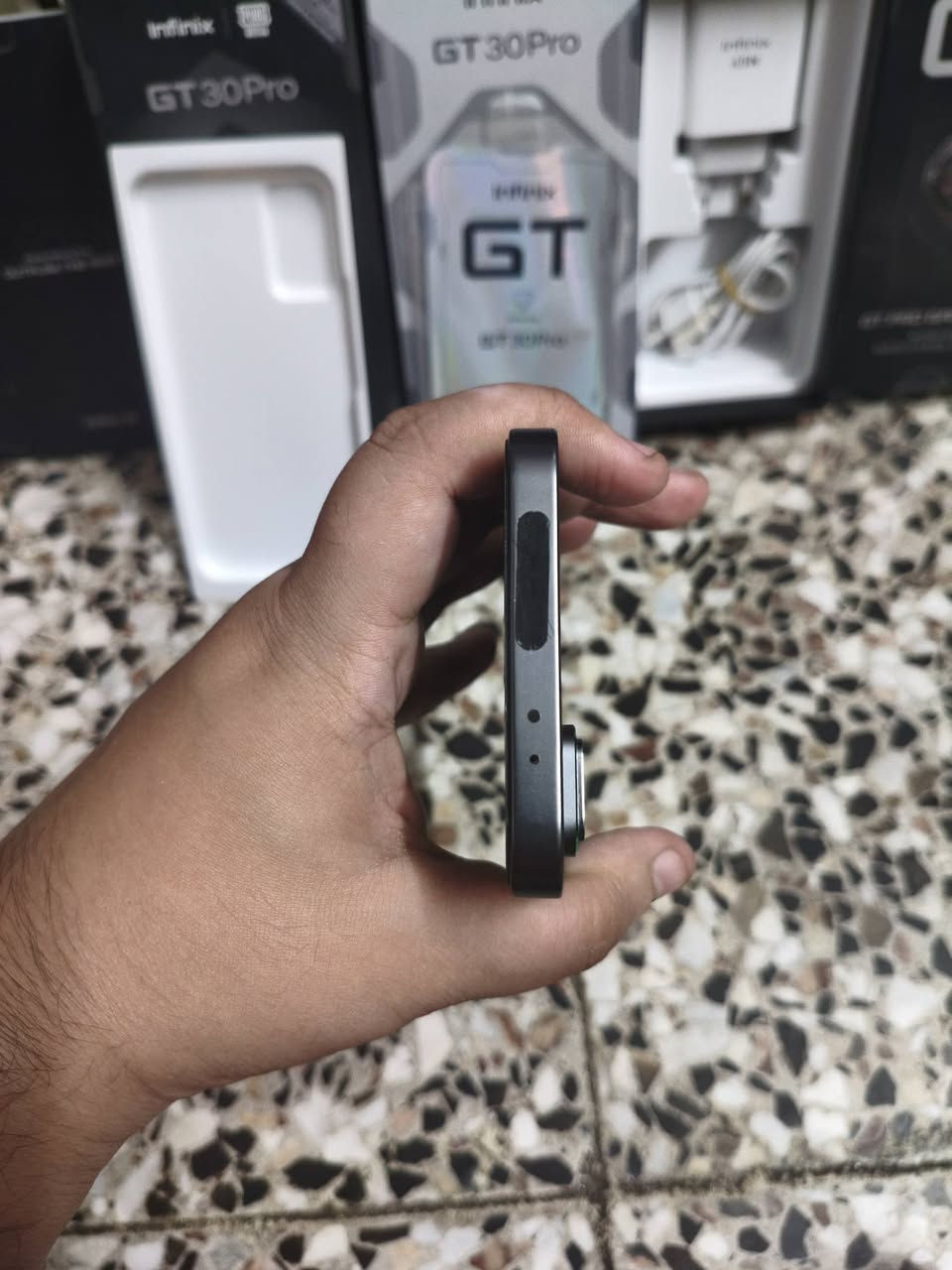 سلام عليكم جي تي 30 برو للبيع جهاز شخط ما بي وكامل ملحقات اي نقص ما بي حته ويه كفر بناتي هديه وشاد بي شاشه ضد كسر وحمايه مال سماعات فلتر يعني اي نقص ما بي يشغل 120 فريم بكل الالعاب وسعره نار 🔥🔥 375 فقط مكاني بغداد مدينه صدر معلومه سعر جديد فوك 500 وشباب وعندي توصيل لجميع محافظات العراق فقط بعربون مال توصيل وذا تحب تجي اهلن وسهلن بيكم ورقم *********** متواجد 24 ساعه واتساب

نص مكتوب في الصور:
- هاتفي FOR XOS GT 16.2.0 التحديث اسم الجهاز Infinix GT 30 Pro التخزين ٣٠,٣٦ غ.ب / ٢٥٦ غ.ب الطراز Infinix X6873 وحدة المعالجة المركزية Dimensity 8350 Ultimate RAM ١٢,٠٠ غ.ب+١٢,٠٠ غ.ب الكاميرا الخلفية 108M+8M الكاميرا الأمامية 13M البطارية 5500mAh الشاشة 1224x2720
- بطاقة الضمان 352479231809146 :IMEI معطل ملاحظة: بعد تفعيل الجهاز، سيتم عرض بطاقة الضمان بعد أربع وعشرين ساعة. البحث عن مركز خدمة Carlcare الرسمي>>