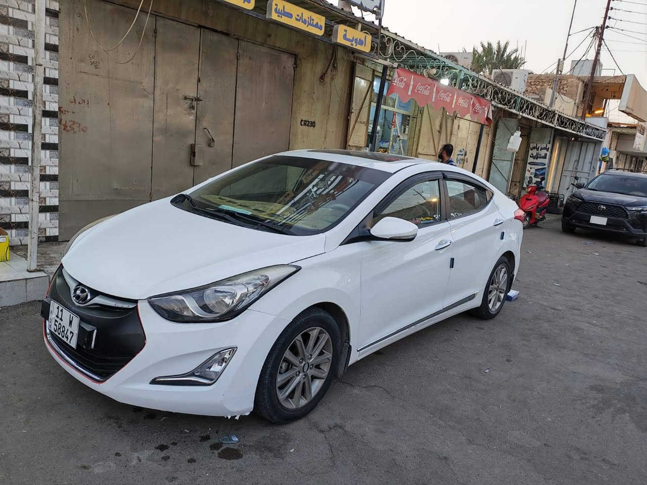 السلام عليكم
#للبيع 
النترا  2014  فول مواصفات 
محرك 1800
 رقم بغداد انكليزي باسمي 
السعر 105 
للاتصال ***********
