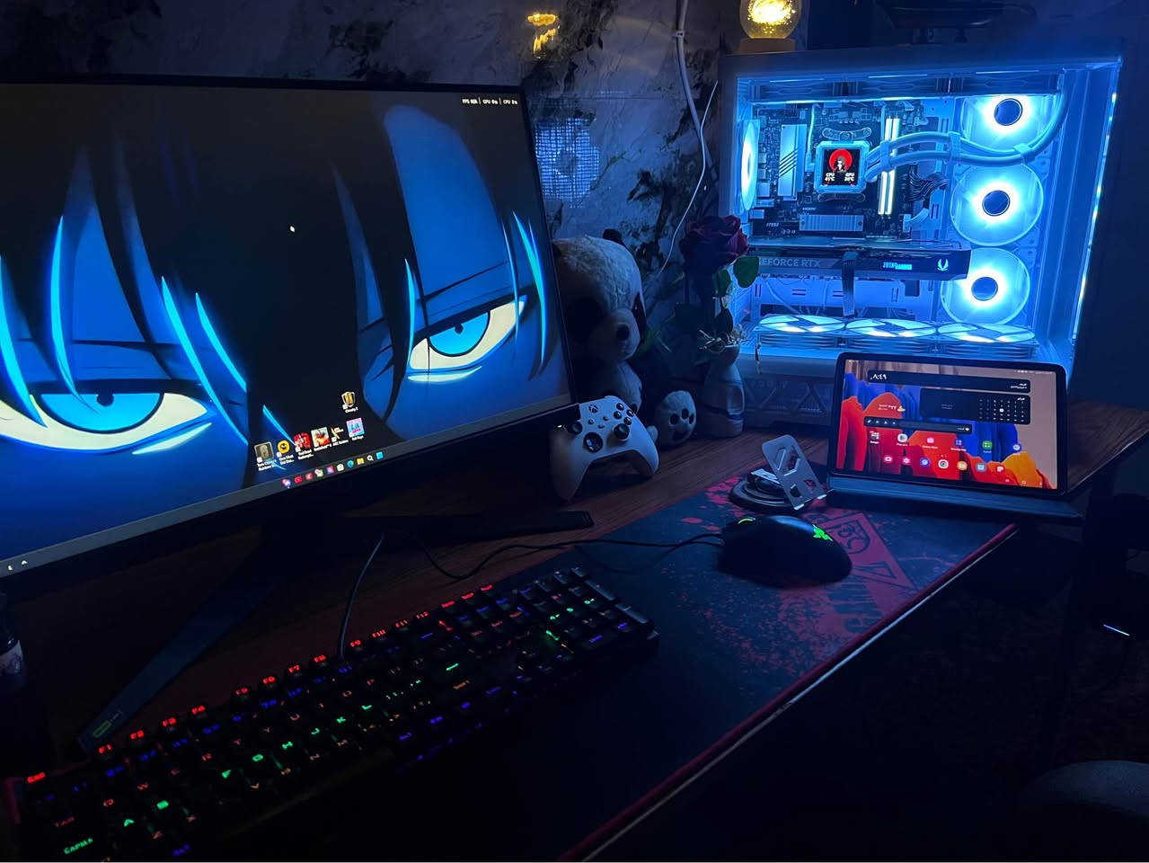السلام عليكم تجميعه للبيع 

مواصفات 

R5 9600x

M.b b650m msi wifi Ram 2x16 32 6000hz Rtx 5070 zotac oc 12 3fan Ssd m.2 1tb gen4 6000 Psu 750w goold sg Coolar 360ml Icd pro Case 7fan es gaming
thermalright frozen warframe 360mm

Icd aio
وياها شاشه TF gaming 
UPS 3000 of Line

تجميعه جديده صارلها ٦ اشهر من اخذتها 
سبب البيع ضروف ماديه 

تواصل  خاص 
وتساب *********** كربلاء, العراق
