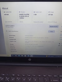 لابتوب HP • i5-8250U • 477GB SSD