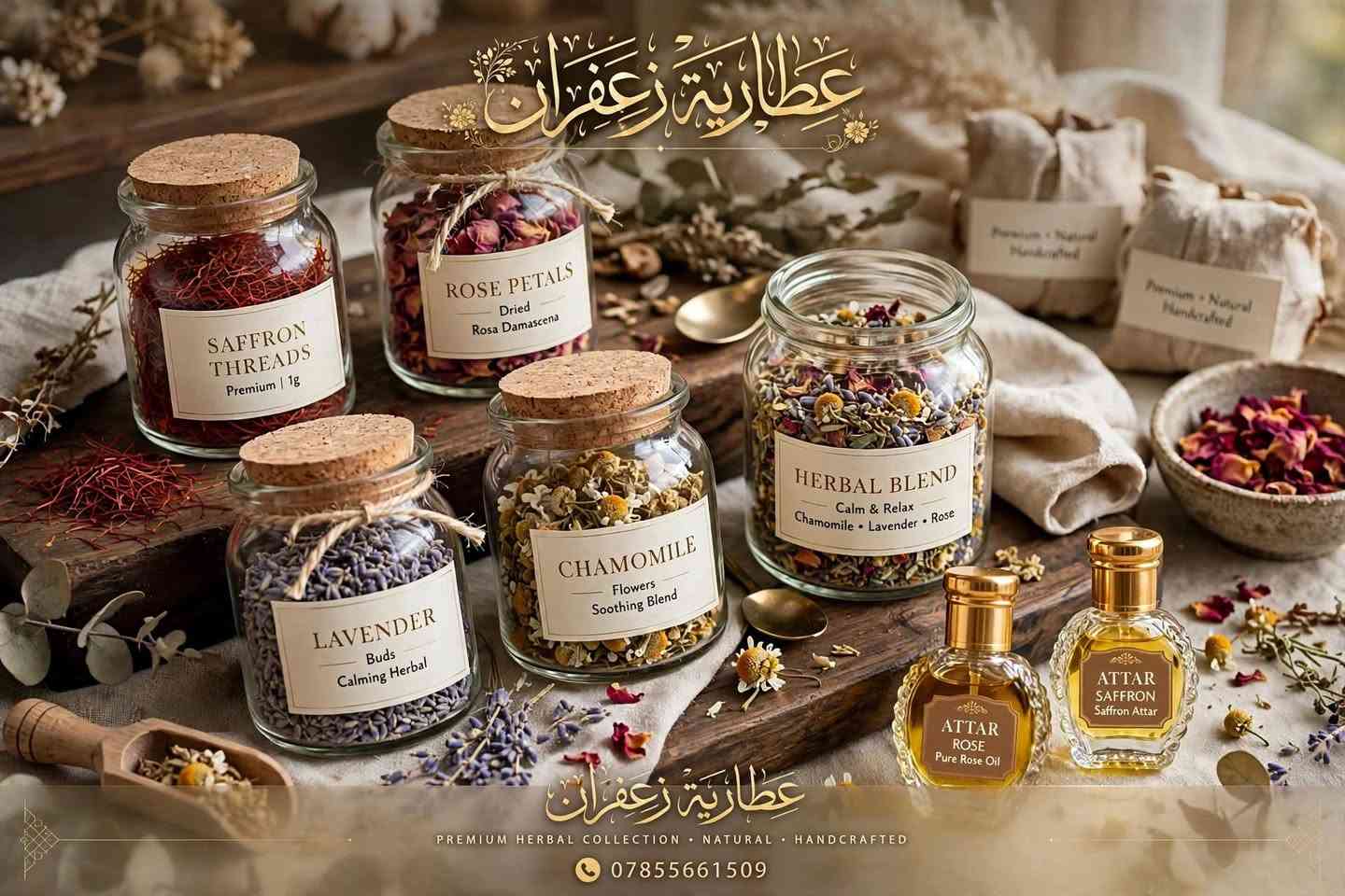 🌿 عطارية زعفران | لأن الجودة تبدأ من الاختيار

مو كل منتج يستحق ثقتكم… 🤍
لذلك نختار منتجاتنا بعناية، ونحرص على تقديم الجودة والأصالة في كل تفصيل.

✨ نوفر لكم تشكيلة مميزة من:
🌱 منتجات عشبية مختارة بعناية
🔥 بخورات بروائح فاخرة ومميزة
🌸 عطور ومنتجات للعناية بالجسم
💎 منتجات أصلية وموثوقة بعيداً عن التقليد

نهتم بكل التفاصيل، من اختيار المنتج إلى التغليف والتوصيل، حتى نقدم لكم تجربة تليق بثقتكم. 💚

💰 جودة تستحق التجربة | أسعار منافسة
🚚 توصيل آمن إلى جميع المحافظات

🌿 عطارية زعفران… اختيارات بعناية، وجودة تستحق الثقة.

📩 للطلب والاستفسار: عبر الرسائل
📞 ***********
🌿 عطارية زعفران

تشكيلة مختارة بعناية من المنتجات الطبيعية والعطرية، تشمل 🌱 الأعشاب، 🌸 العطور، 🔥 البخورات، ومنتجات متنوعة للجسم والعناية.

✨ جودة نحرص عليها، واختيار يليق بثقتكم.المنتجات العشبية - زعفران وورد ولافندر العناية - مسك، ورد، أرغانالبخور الفاخر - دخان العود والمسكالصورة الرابعة للعطور اللي سويتها قبل شوية:#عطارية_زعفران #زعفران #عطارة #اعشاب #منتجات_طبيعية #بخور #عطور #عطور_جسم #منتجات_اصلية #جودة #العراق #نجف #النجف #مجمع_بيتي #تسوق_العراق #متجر_العراق #العراق_اونلاين #منتجات_طبيعية_العراق

نص مكتوب في الصور:
- عطارية زعفران ***********
- ZAFAARAN LUXURY PERFUMES & ATTAR OILS عطر و زعفران عطرية زعفران OUD ATTAR Agarwood Oil 12ml Luxury Handcrafted MUSK ATTAR Pure Musk 12ml Refined Zafaran SAFFRON ATTAR Saffron 12ml Pramiun Zafaran ROYAL OUD 5ml WHITE MUSK 5ml AMBER ROSE ATTAR Rose Rose & Amber Luxe عطرية زعفران LUXURY ATTAR & PERFUMES EST. 2015 HANDCRAFTED IN TRADITION ***********
- عطارية زعفران
- PREMIUM HERBAL COLLECTION NATURAL HANDCRAFTED
- ***********