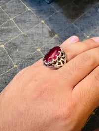 ياقوت • فضة ٩٢٥ • قياس ٢٥/٢٦