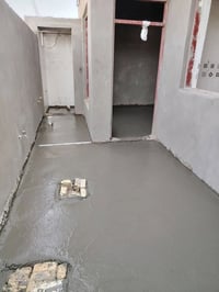 صب ارضية • تدخيل • تطليع تراب