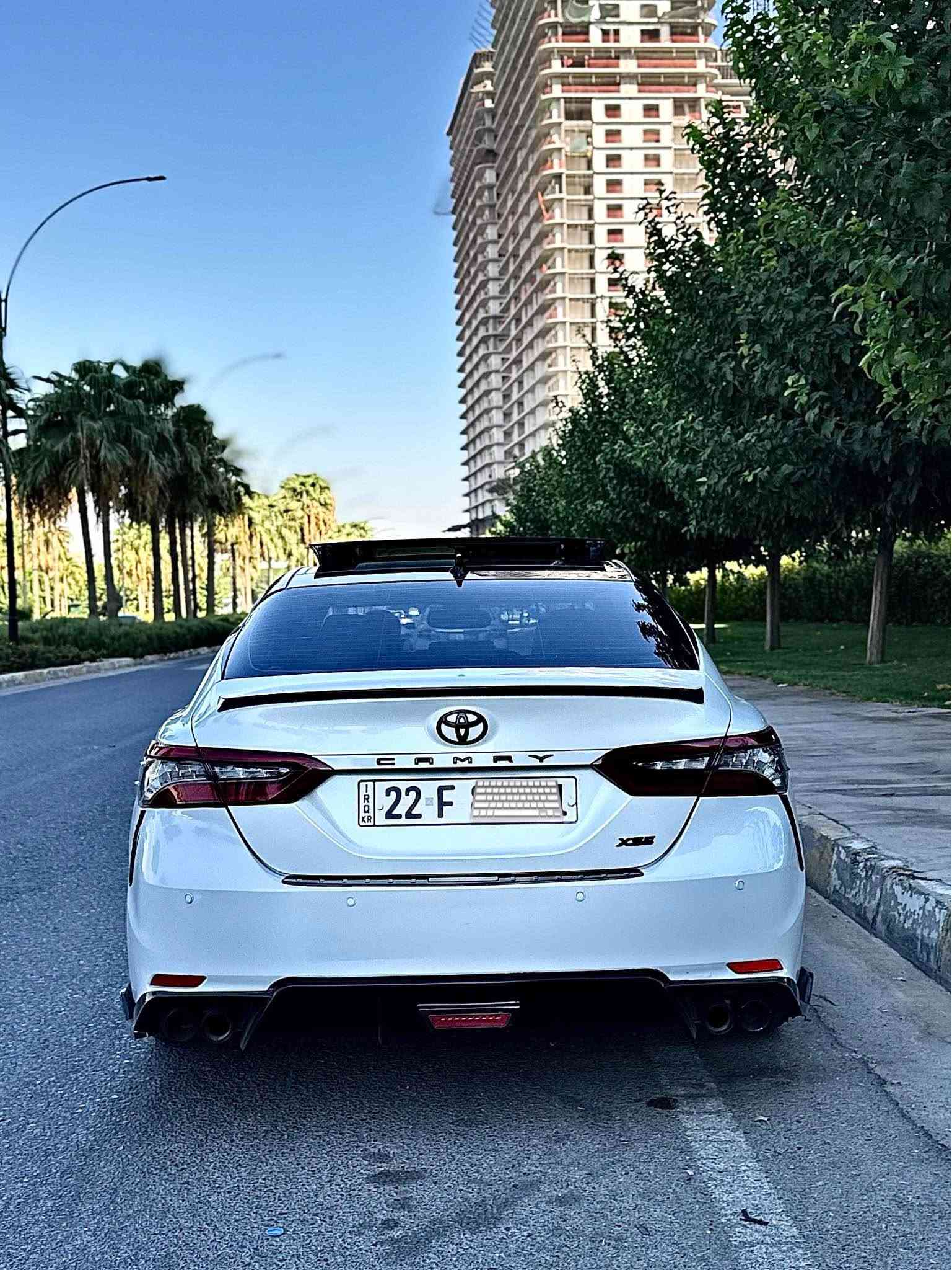 Camry XSE 2021 V6
فول فول مواصفات تو ويل
دواخل احمر
٥ كاميرا
بانوراما
فاست جارج
داتاشو
رادارات امامي و خلفي
كشن تدفئة و تبريد
اعلى فئة
سياره فقط بنيد و نص جاملغ مصبوغ
بدون دواخل بدون ارباك سنوي رقم كلها جديد
مكان سياره اربيل 
واتساب ***********
سعر ٢٣٠$ و مجال

تةنها بونيد و نيو جاملغي صبوغه بى ژورى بئ ارباك فول فول مواصفاته بانوراما داتاشو ٥ كاميرا كوشن سارد و كةرم ناو سور 
*********** أربيل, العراق
