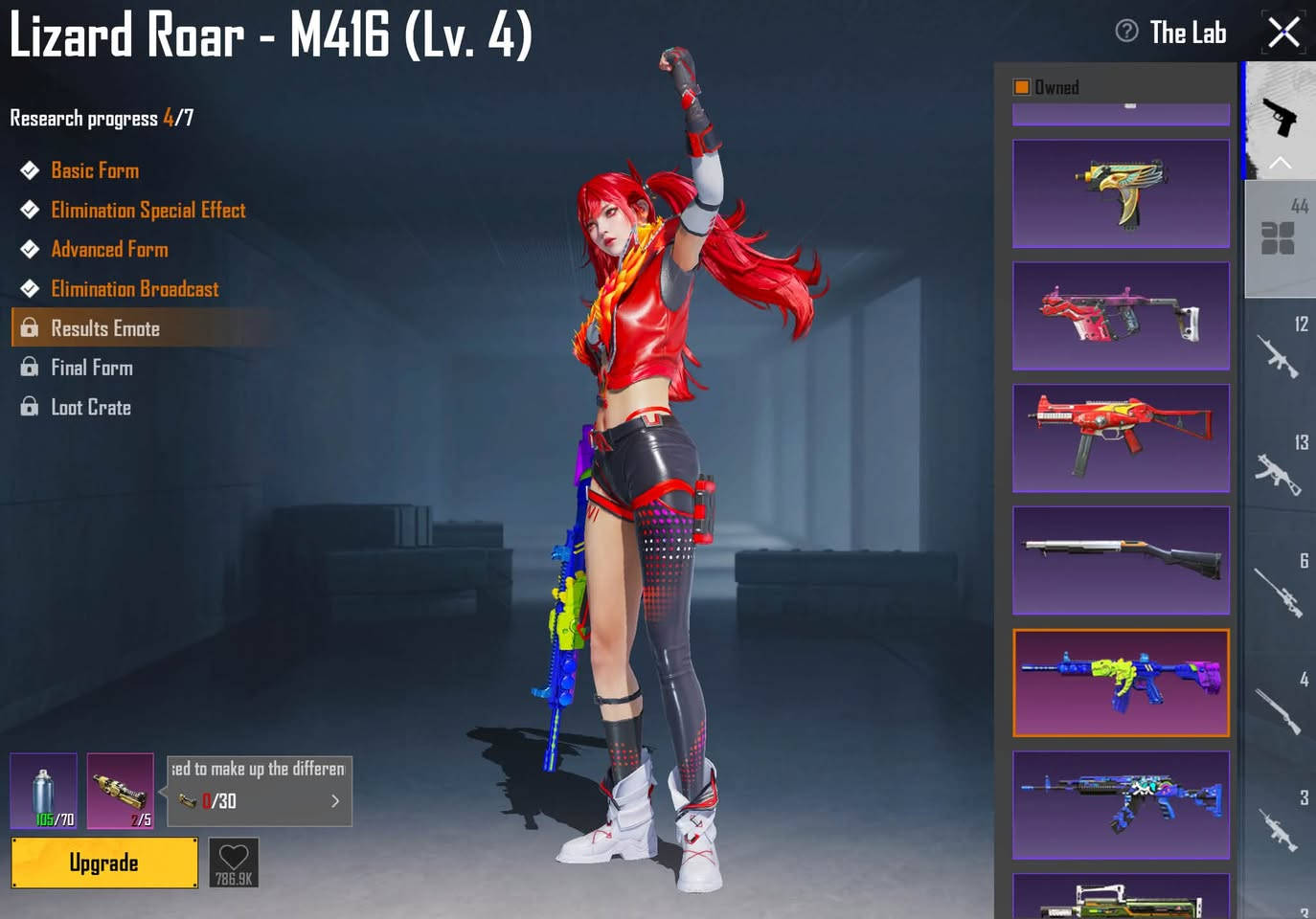 حساب البيع مجموعات 69قريب 70 حساب حلوه مرتب سعره 300 بي مجال بسيط مكان بغداد البلديات هذه رقمي توصل ***********

نص مكتوب في الصور:
- HE A9Q 83 Coll. 69 Home 25/27 58 80 0 Match By Language Brainrot Challenge TPP 4 Classic - Ranked Erangel START SETTINGS MAIL THEME S32/SEASON WORKSHOP CARDS INVENTORY Middle East Smooth 4.6.1.21588 2026.10.01 14:30 (UTC+0) [IQIZ]: ت WOW PRIME G 4,008 UC 9+ GILT Platinum Soulmeiste 6 > RP ason is here Events
- Abyssal Howl - AUG (Lv. 3)
- Research progress 3/7
- Basic Form
- Elimination Special Effect
- Advanced Form
- Elimination Broadcast
- Team Broadcast
- Hit Effect
- Final Form
- Loot Crate
- 105/55
- 2/4
- Other materials can be used
- 0/20
- Theme
- Upgrade
- 316.5K
- The Lab
- Owned
- 44
- 12
- 13
- 6
- 4
- 3
- Glacier - M416 (Lv. 5)
- Research progress 5/7
- 105/80
- 2/6
- to make up the difference.
- 0/40
- 38.5M
- Muzzle
- Sight
- Stock
- Magazine
- Foregrip
- Lizard Roar - M416 (Lv. 4) Research progress 4/7 Basic Form Elimination Special Effect Advanced Form Elimination Broadcast Results Emote Final Form Loot Crate Upgrade 105/70 2/5 0/30 The Lab 44 12 13 6 4 3 Owned