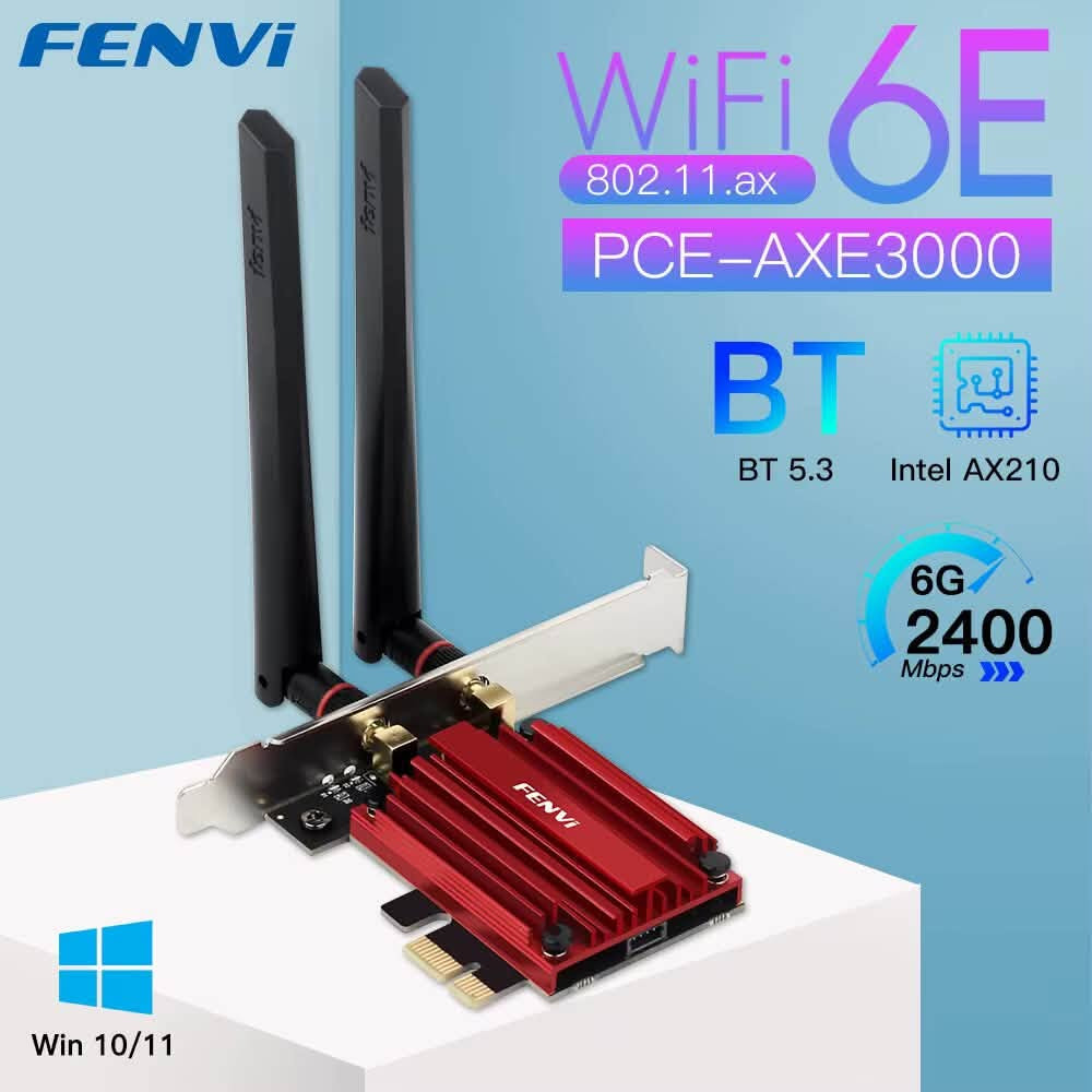 للبيع سعر قطعه ١٠ الف

نص مكتوب في الصور:
- PSVR2 PC Adapter
- Compatible with SteamVR and PSVR2
- DisplayPort Port
- Supports high-res video and low-latency performance
- USB 3.0 Port
- High-speed data transmission and stable connection between the PC and adapter
- DCIN Dedicated Power Port
- Reliable power supply for uninterrupted long VR sessions
- USB 3.0 Type-C® Port
- Supports flexible connectivity and high power delivery
- FENVi WiFi 6E 802.11.ax PCE-AXE3000 BT BT 5.3 Intel AX210 6G 2400 Mbps Win 10/11
