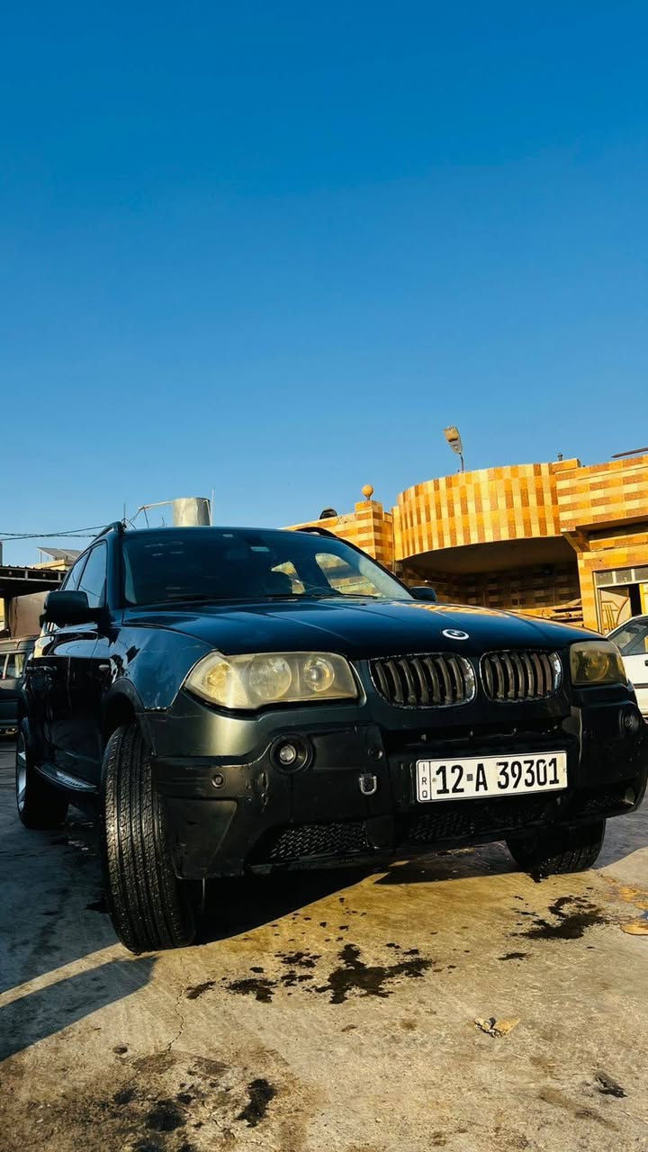 سلام عليكم سياره بيم X3 محرك وكير شرط رقم نينوه  جديد بدون صبغ تبريد شقال ماورس حسب القناعه المكان جنوب الموصل القياره ***********
