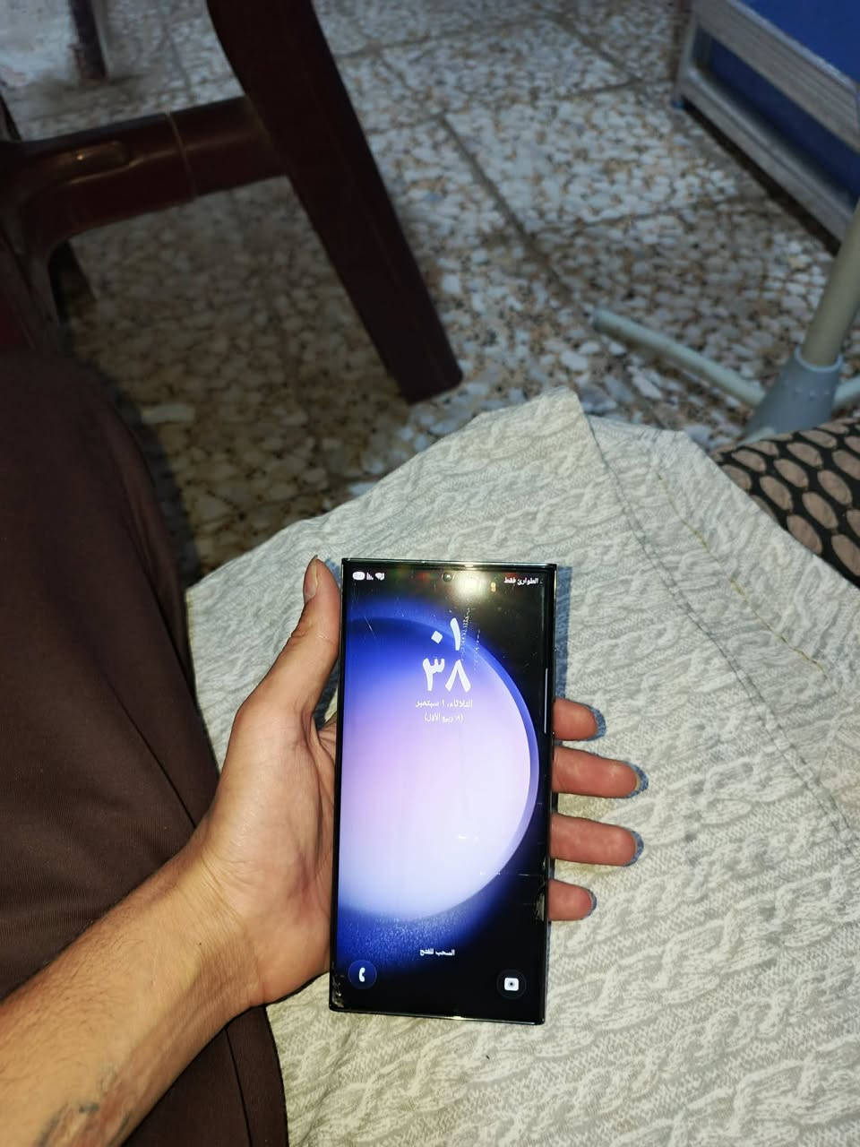 سامسونك كلاكسي s23 الترا للبيع 
مكفول ( شريحه واحده)
عربي بالكامل 
بدون كارتونه 
سعر 650 بي مجال بصيط
للاستفسار الاتصال ***********
مكاني بغداد حي أور
توصيل ماعدي

