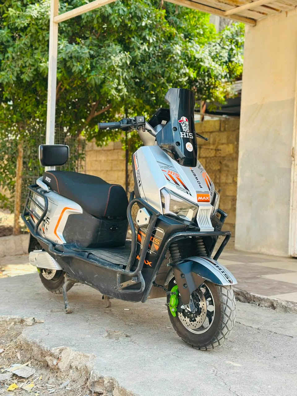 HIS MAX POWER 3000".
دراجه شحن 2026🔹.                       السعر 950 وبي مجال 
عدد بطاريات 6 دبل 🔹
درع حمايه امامي وجانبي 🔹
سرعه حقيقي 90 حقيقي 🔹
دبل سويج دبل كارت شاشه نضام تشغيل عن بعد 🔹
تايرات جدد ماطور نضيف نضافه 95./.
ماطور كدام العين وبل حقيقه بعد احلا 
(***********)
