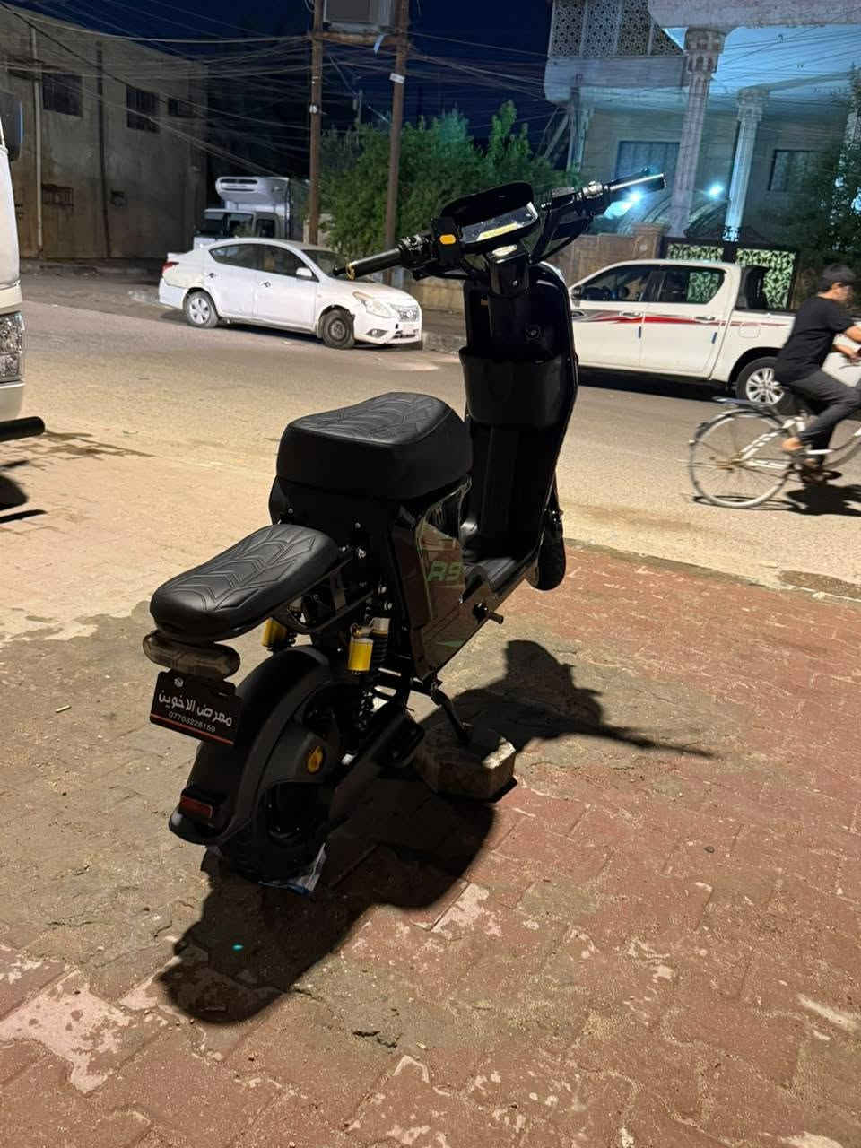 السلام عليكم ورحمه الله وبركاته دراجه شحن R9 دراجه مستعمله شهرين خمس بطاريات كل بطاريه 32 امبير  الإضافات: شاشة عرض إلكترونية، نظام رجوع للخلف (R)، إنارة LED أمامية عالية الوضوح (زينون)، بلوتوث ومنفذ USB. السرعة القصوى: تصل إلى 60 - 70 كيلومتر في الساعة المدى: تقطع مسافة تتراوح بين 35 إلى 50 كيلومتر في الشحنة الواحدة. المحرك: 1200 واط كامل ملحقات الدرجه من شاحنه وسله امامي وتجوه خلفيه ومرايات يمن ويسار موديل 2026 شكل جديد نفس ما موظح بالفيديو دراجه بعدهي بحاله وكيل شرط فحص وارويك لوصل مال دراجه سعر 525.000 وبيها مجال بسيط والاستفسار أكثر مراسله خاص
رقم تلفون ***********
السلام عليكم ورحمه الله وبركاته دراجه شحن R9 دراجه مستعمله شهرين خمس بطاريات كل بطاريه 32 امبير  الإضافات: شاشة عرض إلكترونية، نظام رجوع للخلف (R)، إنارة LED أمامية عالية الوضوح (زينون)، بلوتوث ومنفذ USB. السرعة القصوى: تصل إلى 60 - 70 كيلومتر في الساعة المدى: تقطع مسافة تتراوح بين 35 إلى 50 كيلومتر في الشحنة الواحدة. المحرك: 1200 واط كامل ملحقات الدرجه من شاحنه وسله امامي وتجوه خلفيه ومرايات يمن ويسار موديل 2026 شكل جديد نفس ما موظح بالفيديو دراجه بعدهي بحاله وكيل شرط فحص وارويك لوصل مال دراجه سعر 500.000 وبيها مجال بسيط والاستفسار أكثر مراسله خاص

