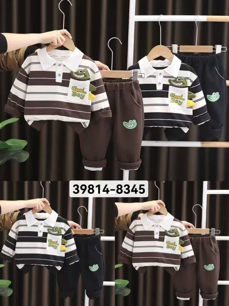 السعر 90 الف 
القياس 1-2-3-4-5 سنه
للحجز والاستفسار واتساب 
***********
يرجى فحص الطلب امام المندوب
متوفر توصيل لجميع المحافظات العراق 🇮🇶

نص مكتوب في الصور:
- 39814-8345