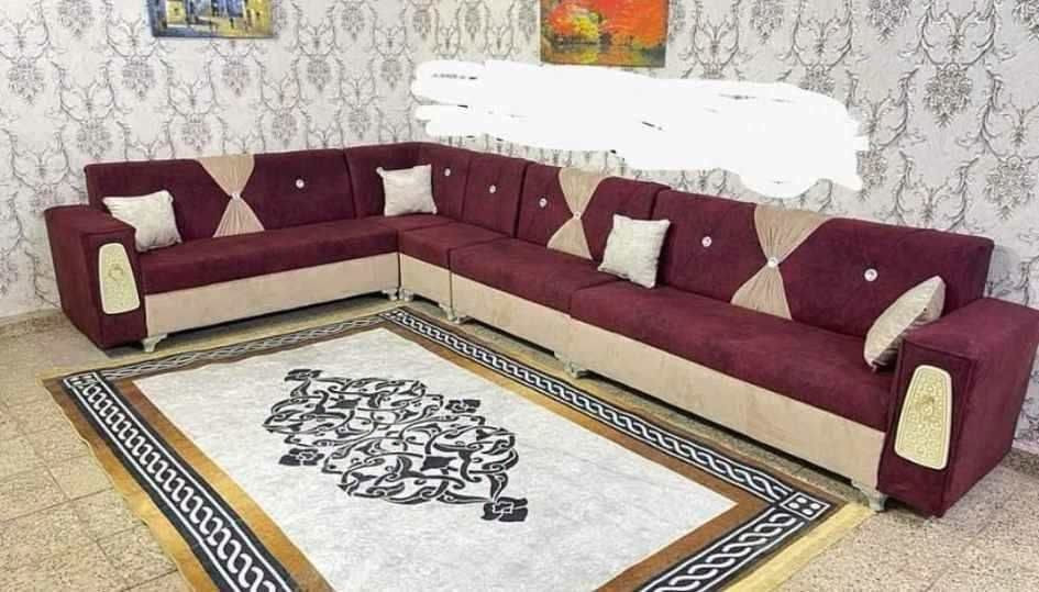 ديوان ١٠ مقاعد • قماش قديفه • ضمان سنه