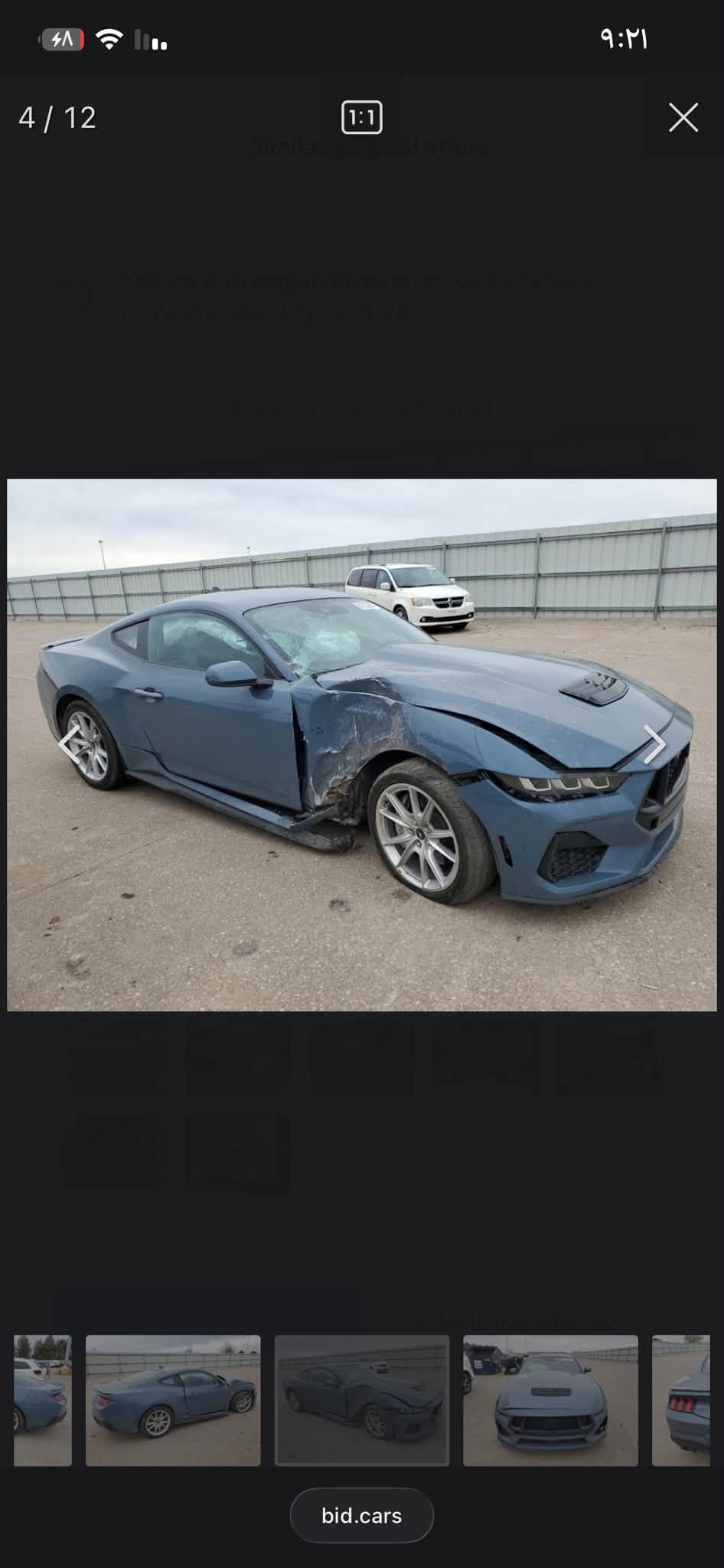 موستانك GT 5.0 • ٢٠٢٤ • حادث جانبي