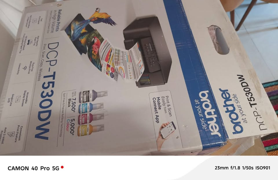 طابعة برذر للبيع جديدة مسحوب بيه ورقه وحده صارلي اقل من اسبوع من اشتريته للتواصل ***********

نص مكتوب في الصور:
- CAMON 40 Pro 5G 23mm f/1.8 1/50s ISO881
- CAMON 40 Pro 5G 23mm f/1.8 1/50s ISO901