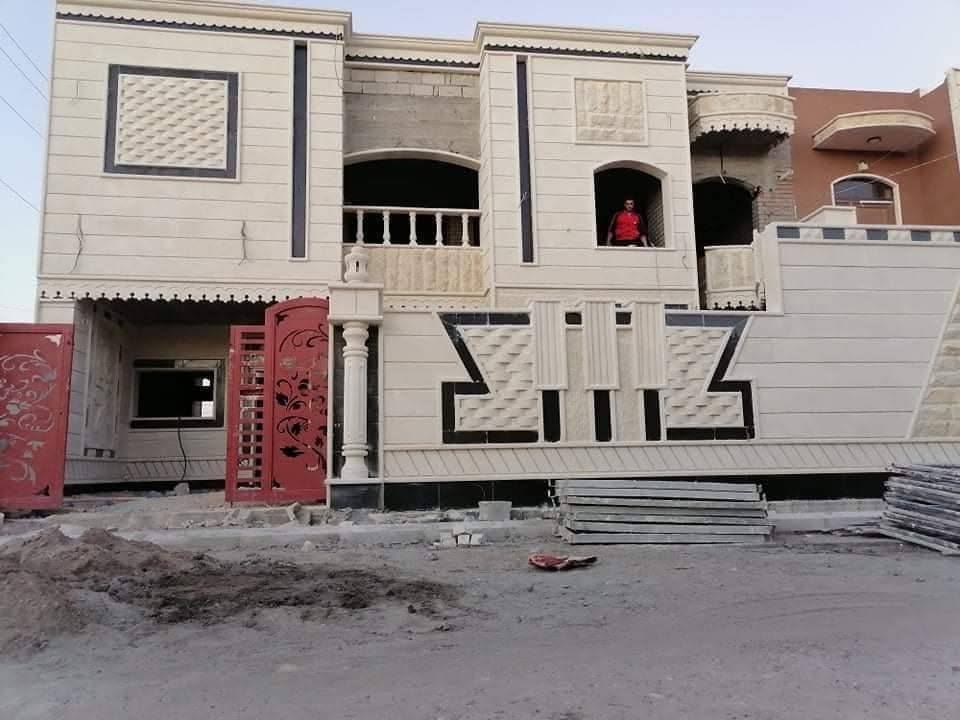 كادر حجر تغليف واجهات وشبابيج كوبنات كرسته وعمل ***********
