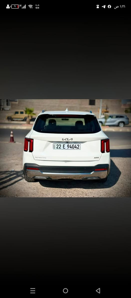 كيا سورينتو 2024 خليجي 🤍
للبيع كيا سورينتو موديل 2024 خليجي. 

المواصفات:

* محرك 6 سلندر.
* تشغيل بصمة (Smart Key).
* تشغيل زر.
* فتحة بانوراما.
* شاشة لمس كبيرة.
* كاميرا خلفيه.
* مقاعد  كهربائية.
* تحكم بالمقود.
* مثبت سرعة ذكي.
* رادار أمامي.
* نظام المحافظة على المسار.
* تحذير النقطة العمياء.
* حساسات أمامية وخلفية.
* شاحن لاسلكي.
* Apple CarPlay وAndroid Auto.
* إنارة LED.
* مكيف أوتوماتيك ثلاثي التحكم.
* جنوط ألمنيوم.

الممشى: 76 ألف كيلومتر.

السيارة نظيفة جداً، جاهزة للاستخدام ولا تحتاج أي مصروف، والفحص خير دليل.

📍 عنوان 
الأنبار - الرمادي

📞 للاستفسار يرجى التواصل على:

***********
